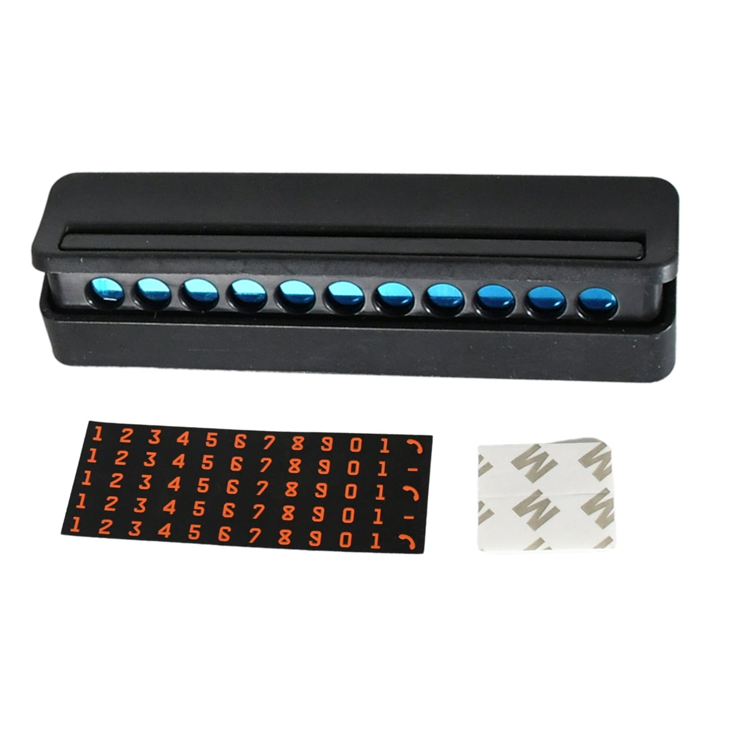 Temporary Car Parking Mobile Number Display with Magnetic Numbers Stickers,Car Parking Magnetic Mobile/Telephone Number Plate (1Pc)