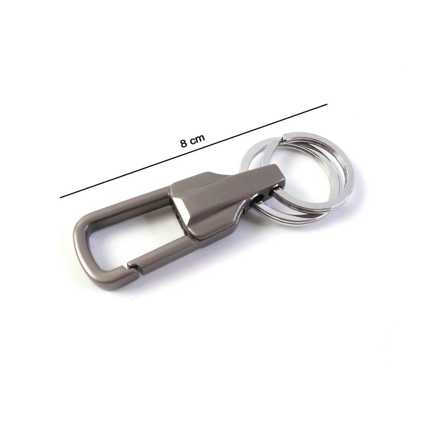 Durable Metal Keychain with Secure Clip (1 Pc)