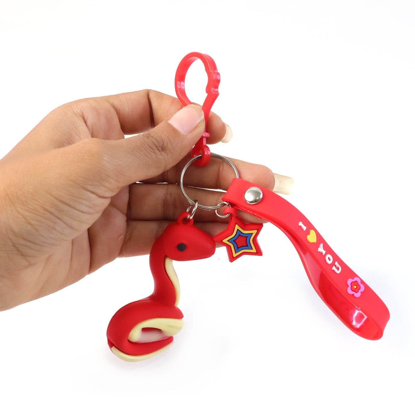 Cute Snake Shape Keychain (1 Pc)