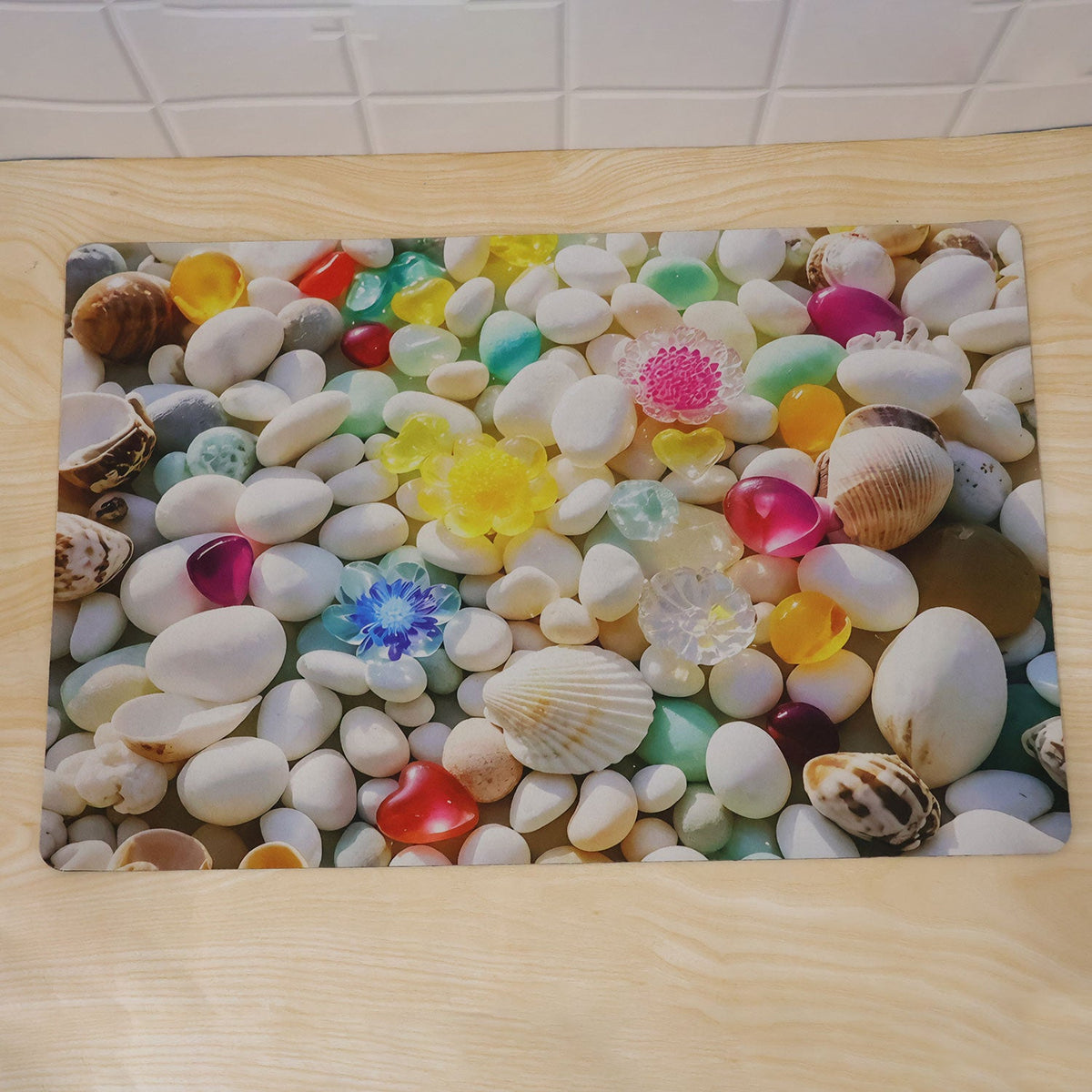 Pebble shower mat bathroom use