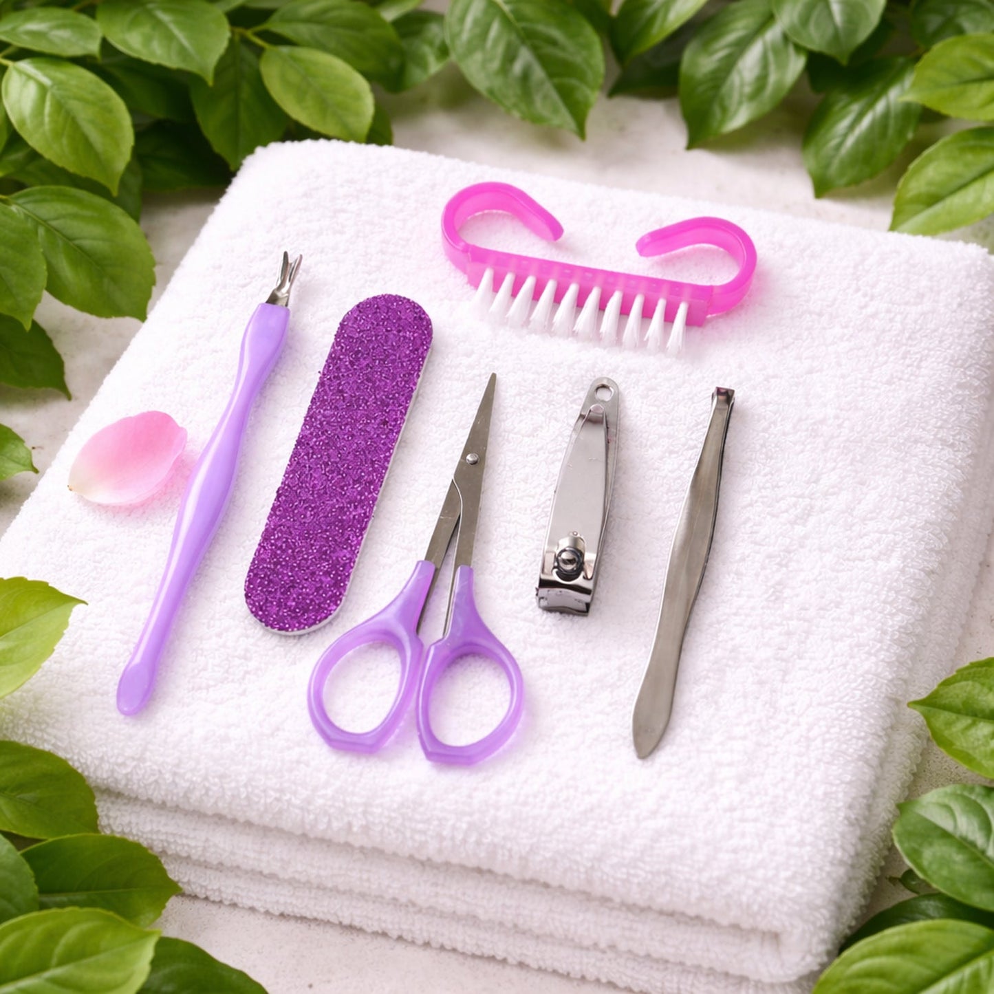 6 In 1 Manicure Pedicure Nail Care Kit (1 Set)