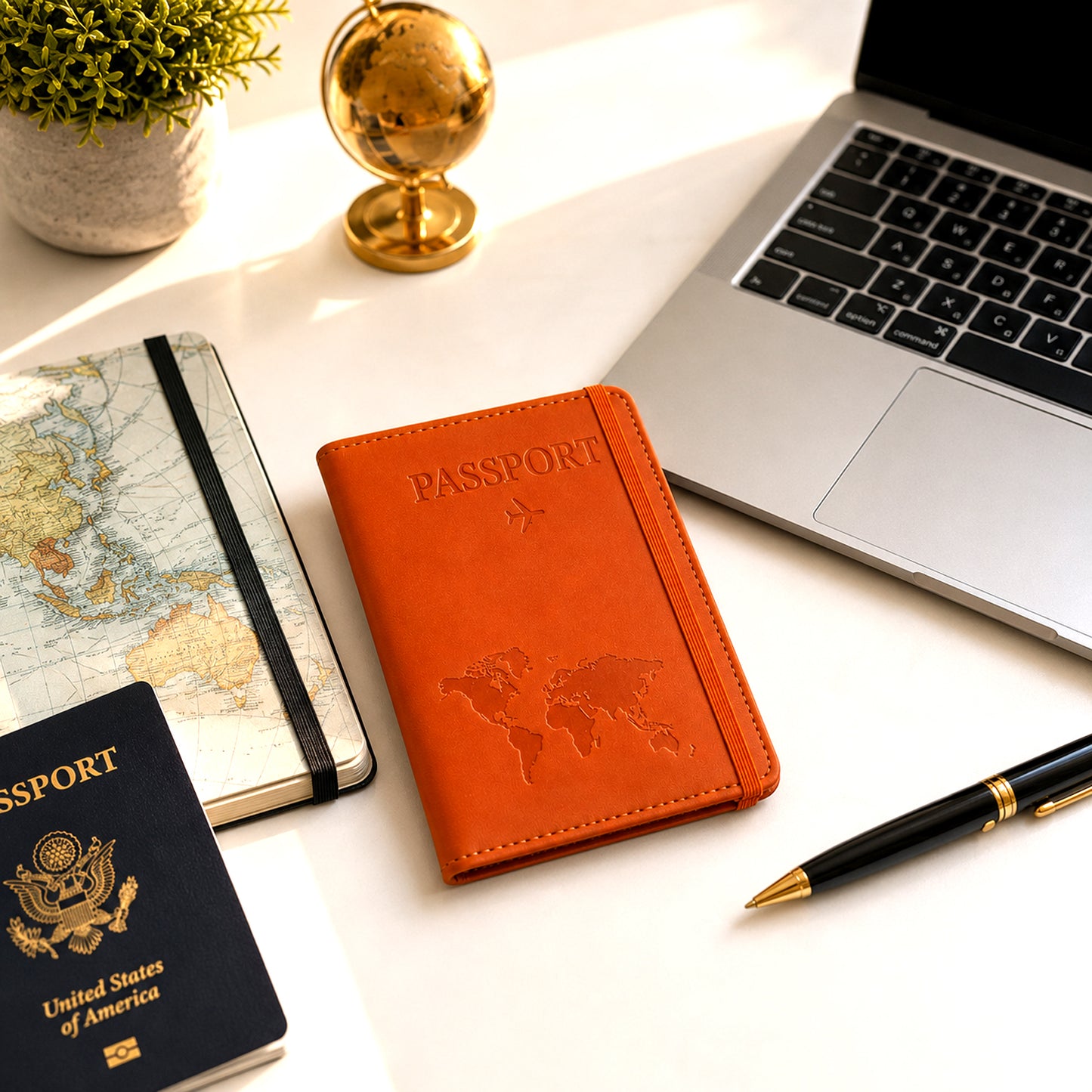 Premium Multifunction Travel Passport Holder & Wallet (15x11cm / 1 Pc)