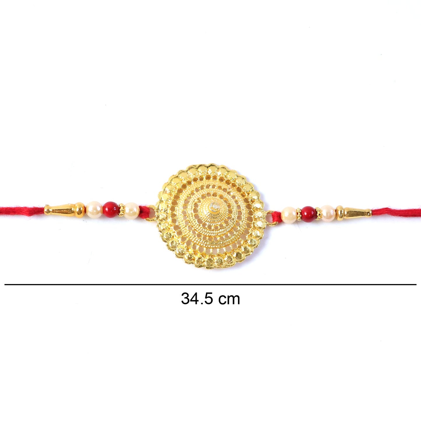 Lightweight and comfortable gold Rakhi for daily wear