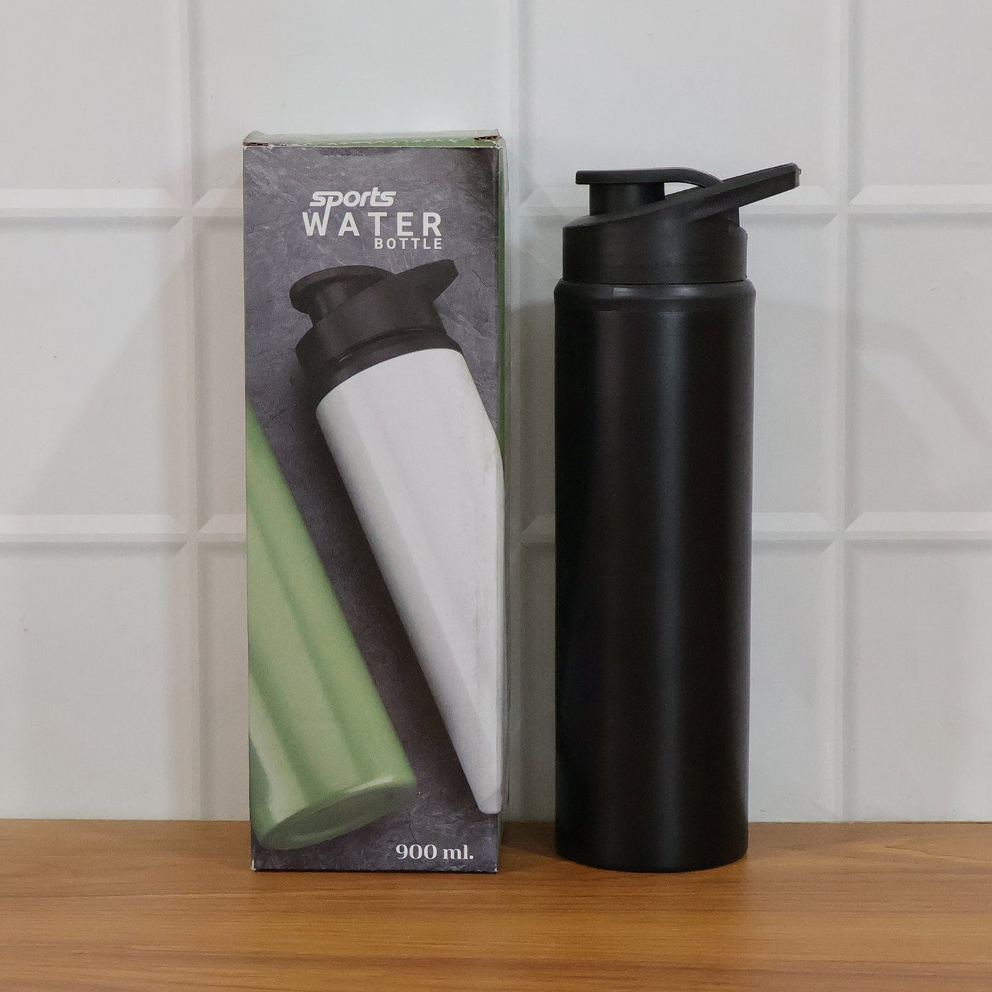Premium Stainless Steel Sports Water Bottle with Flip Top Lid 900 ML