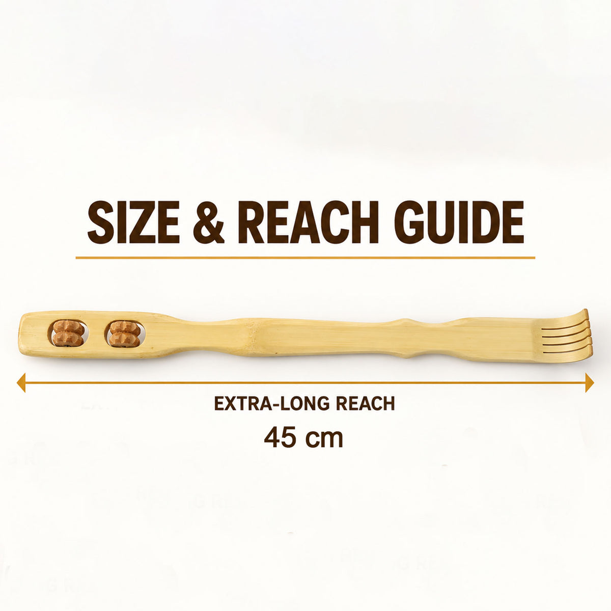 Wooden Back Massager Stick (1 Pc, 46 Cm)