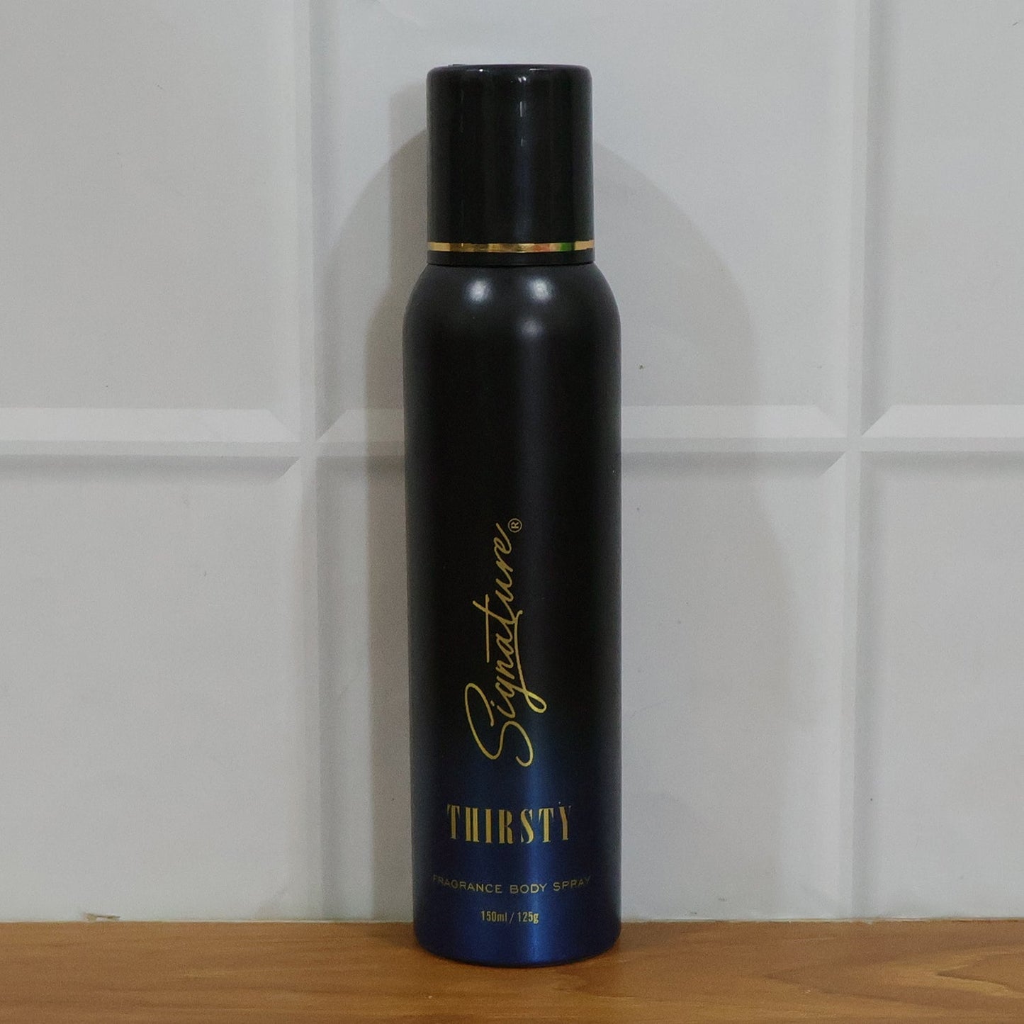 stylish thirsty fragrance deodorant spray can