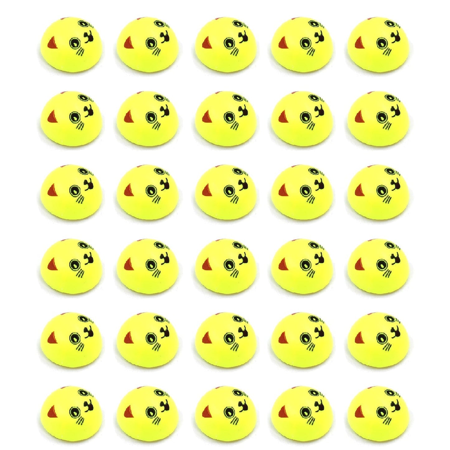 Fun pull-back smiley toys in different designs