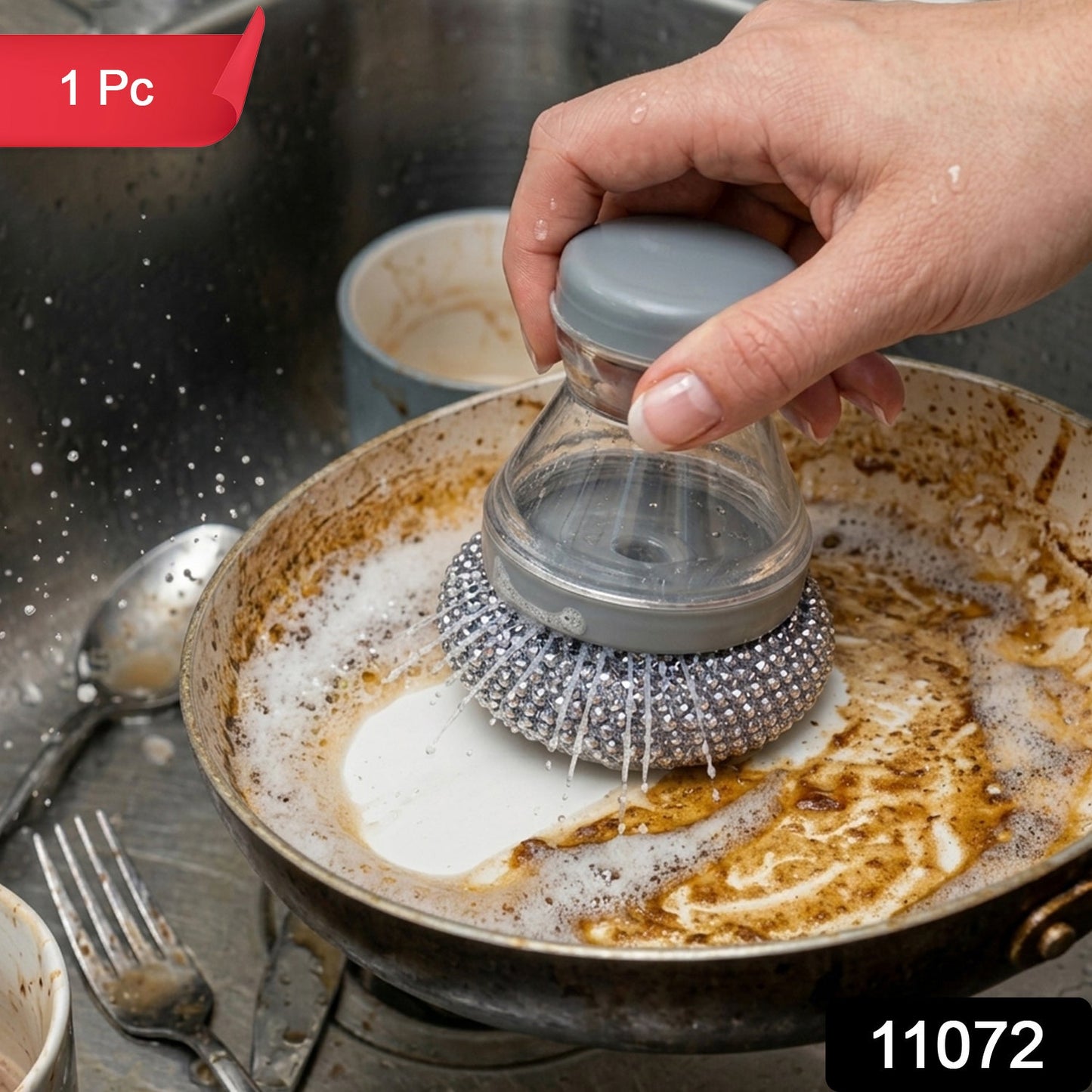 Liquid Dispensing Dish Cleaning Brush 1 Pc