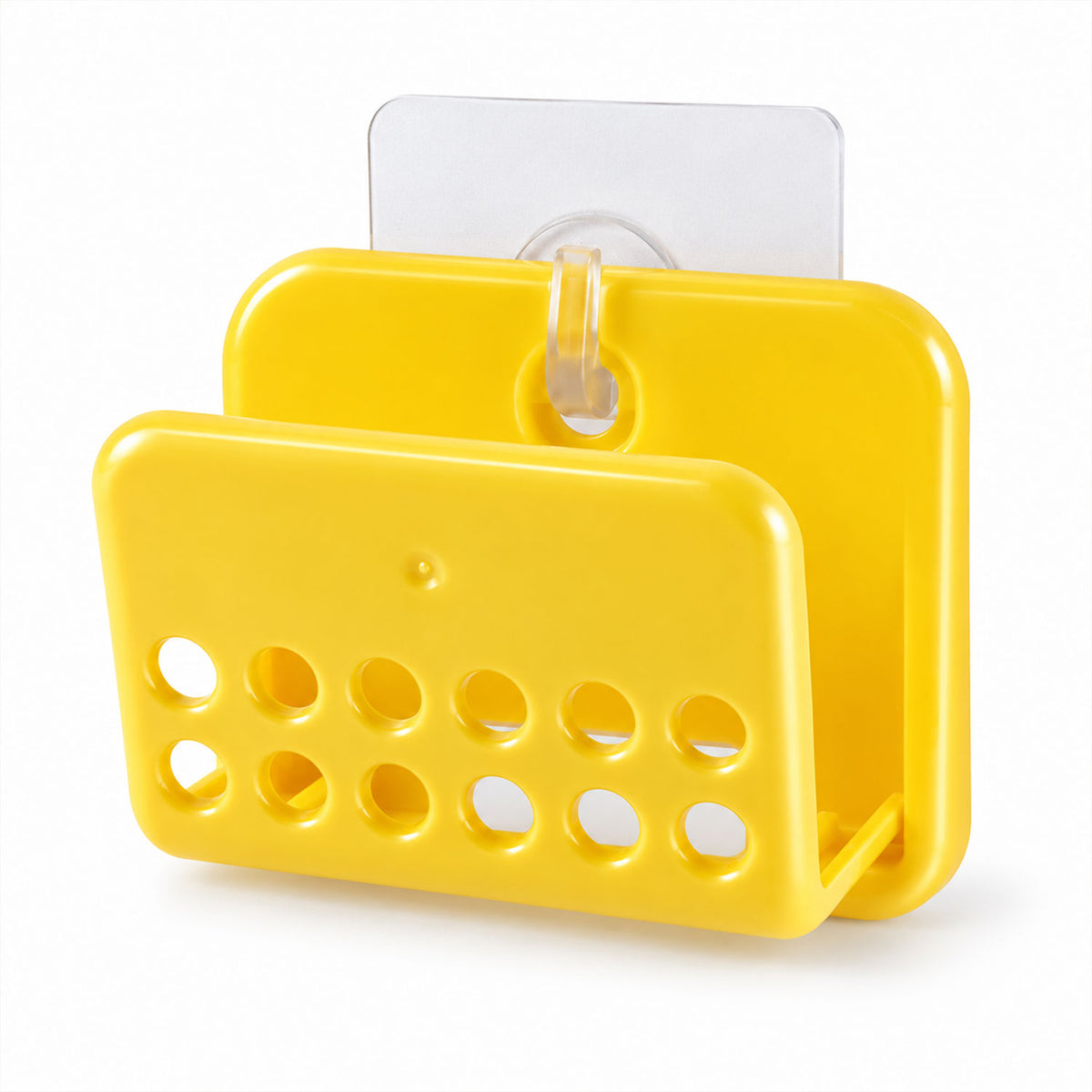 Self-Adhesive Sponge and Soap Holder | No-Drill Sink Organizer & Multipurpose Kitchen Caddy