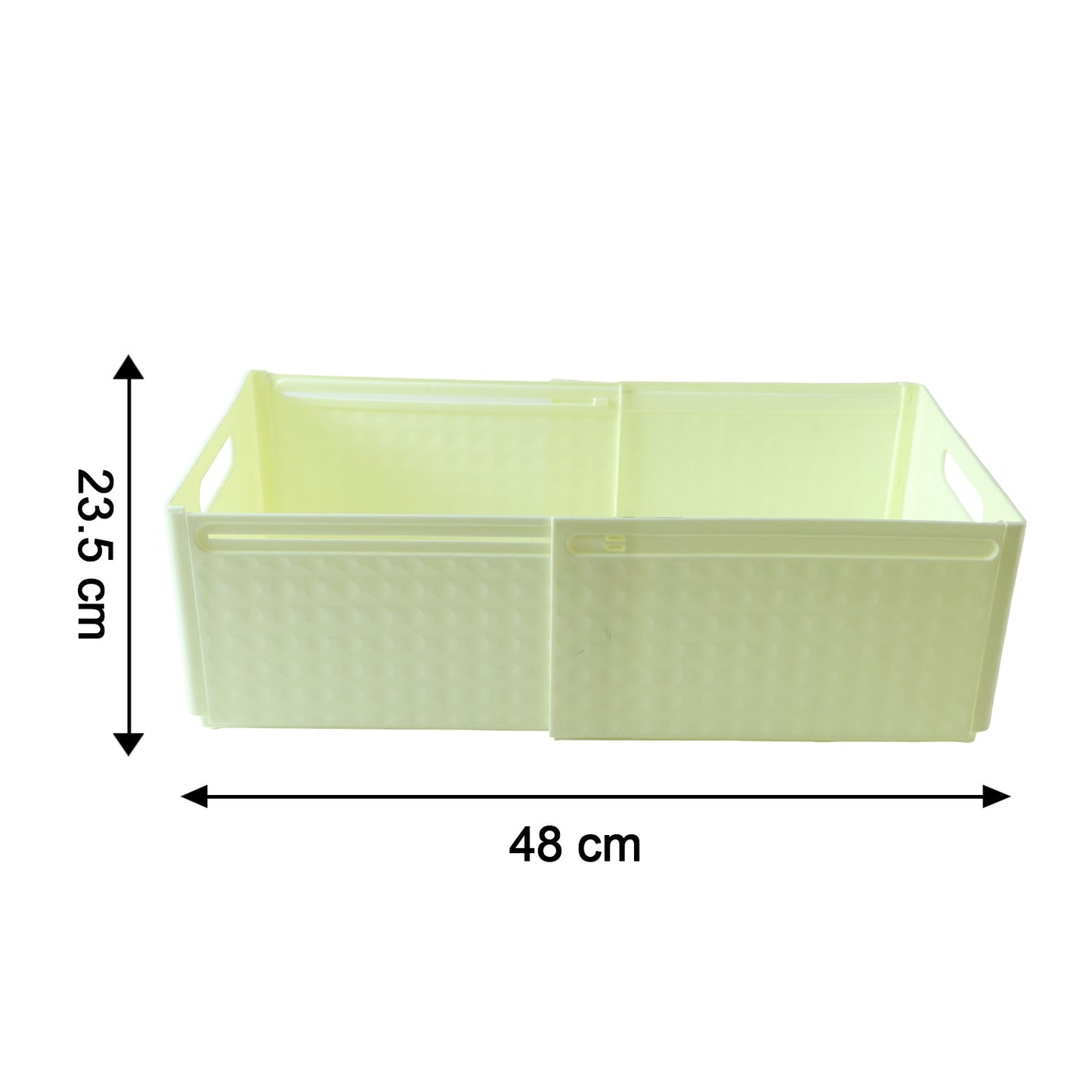 Storage crate size 48 x 23.5 centimetres