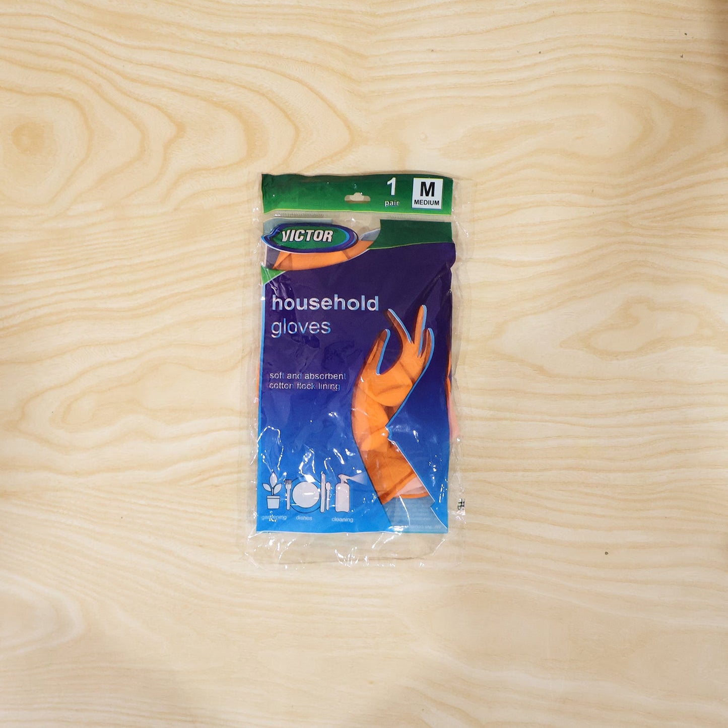 Orange medium gloves dishwash