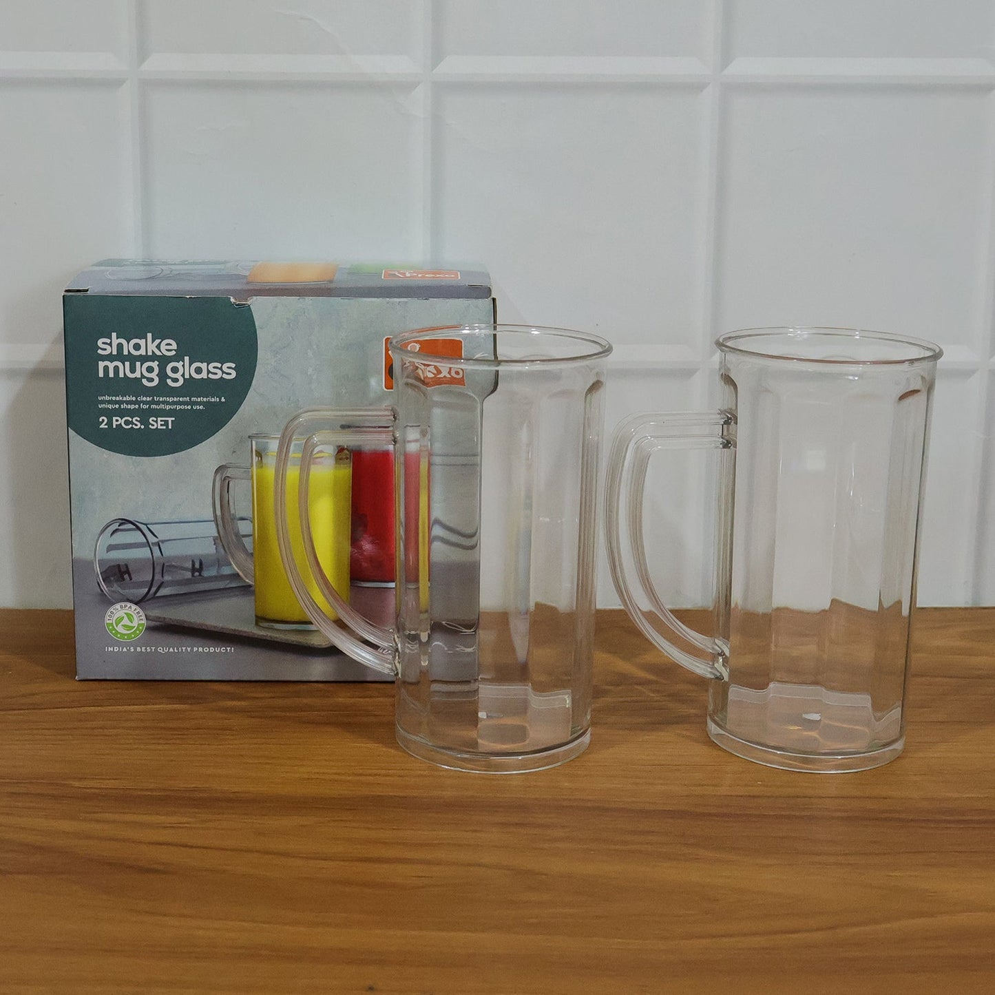 plastic beverage mug set for home use