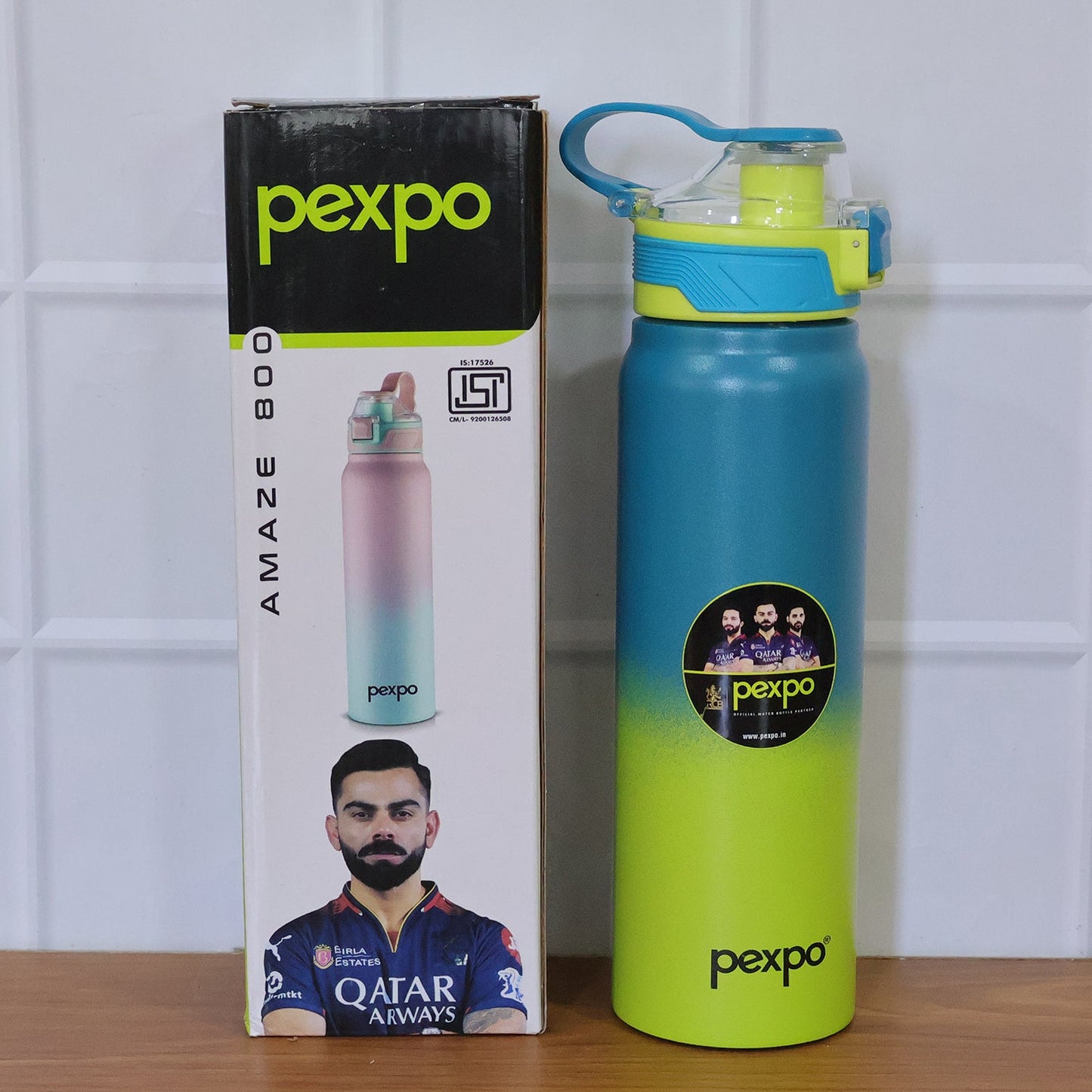 Pexpo Amaze Hot & Cold Insulated Stainless Steel Water Bottle 800 ML