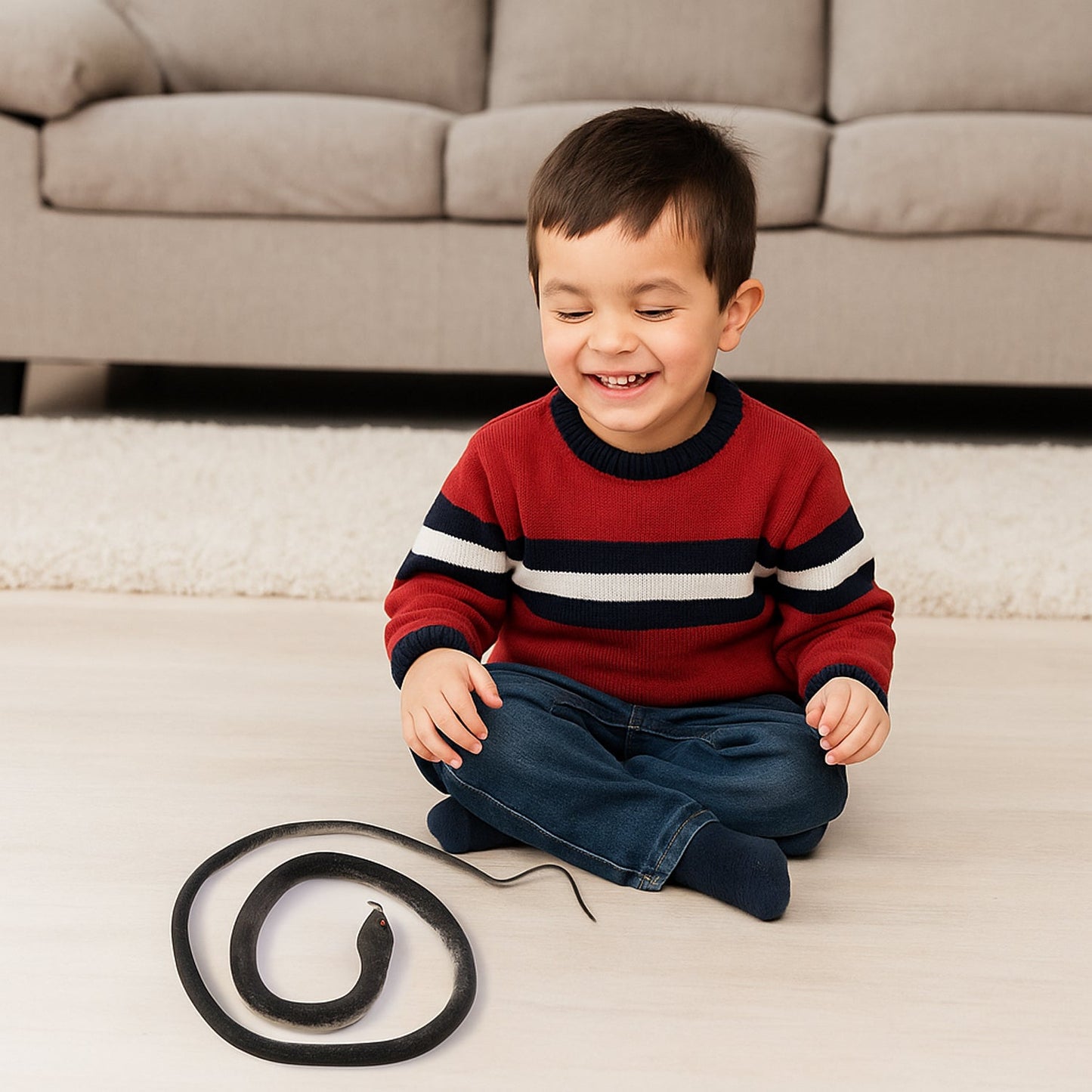 Realistic Rubber Snake Prank Toy (1 Pc)