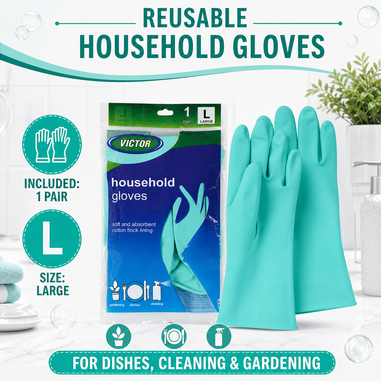 Green gloves pack included items