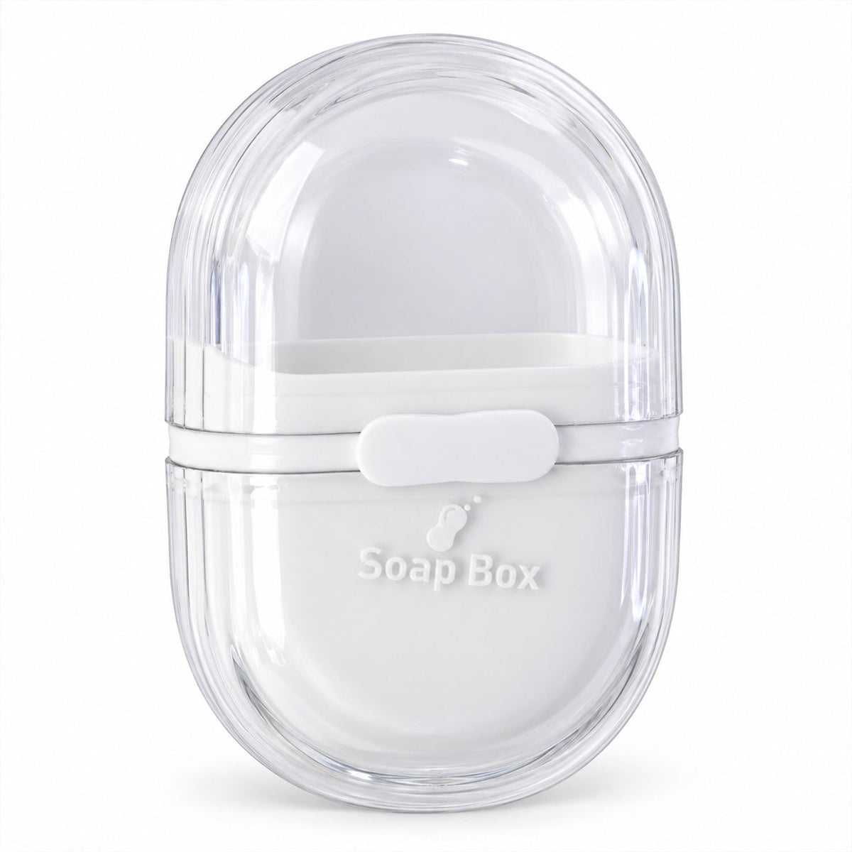 Plastic Travel Soap Case with Slide Lock and Removable Tray for Toiletries (1 Pc)