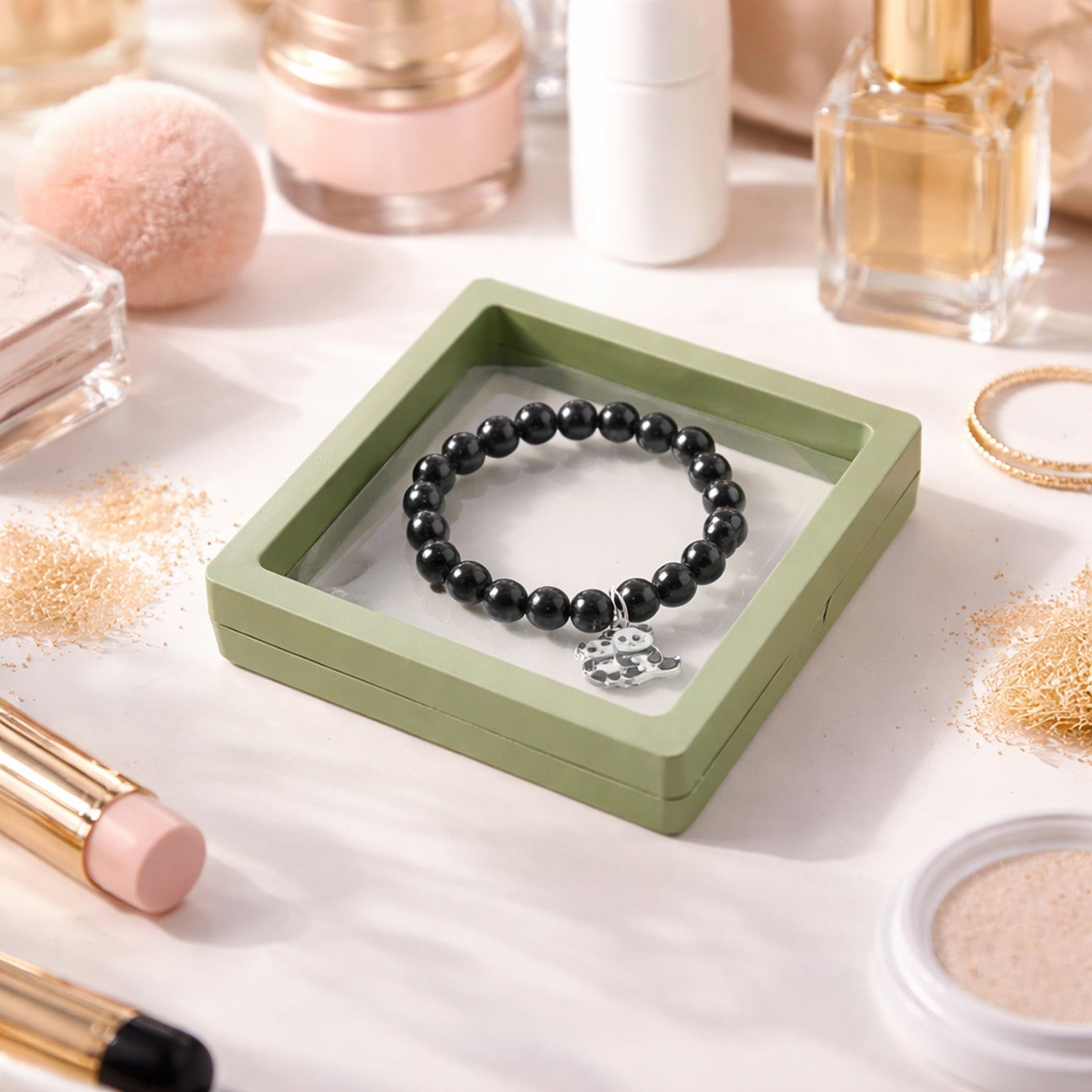 Premium Multicolor Pastel Bead Stretch Bracelet (1 Pc)