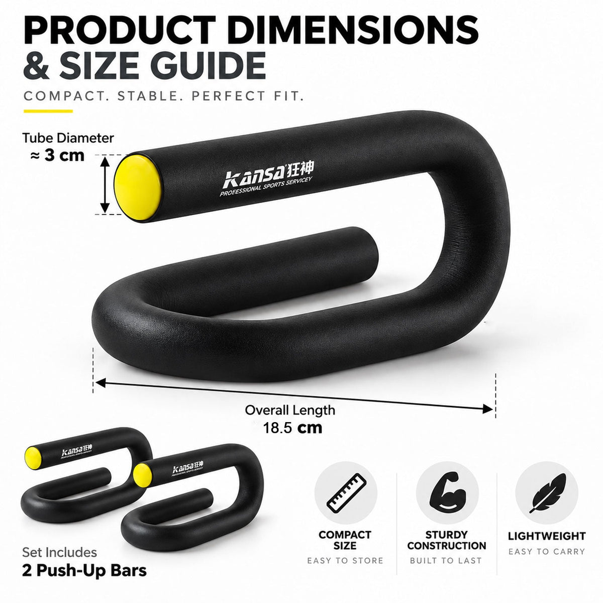 Push up stand size guide