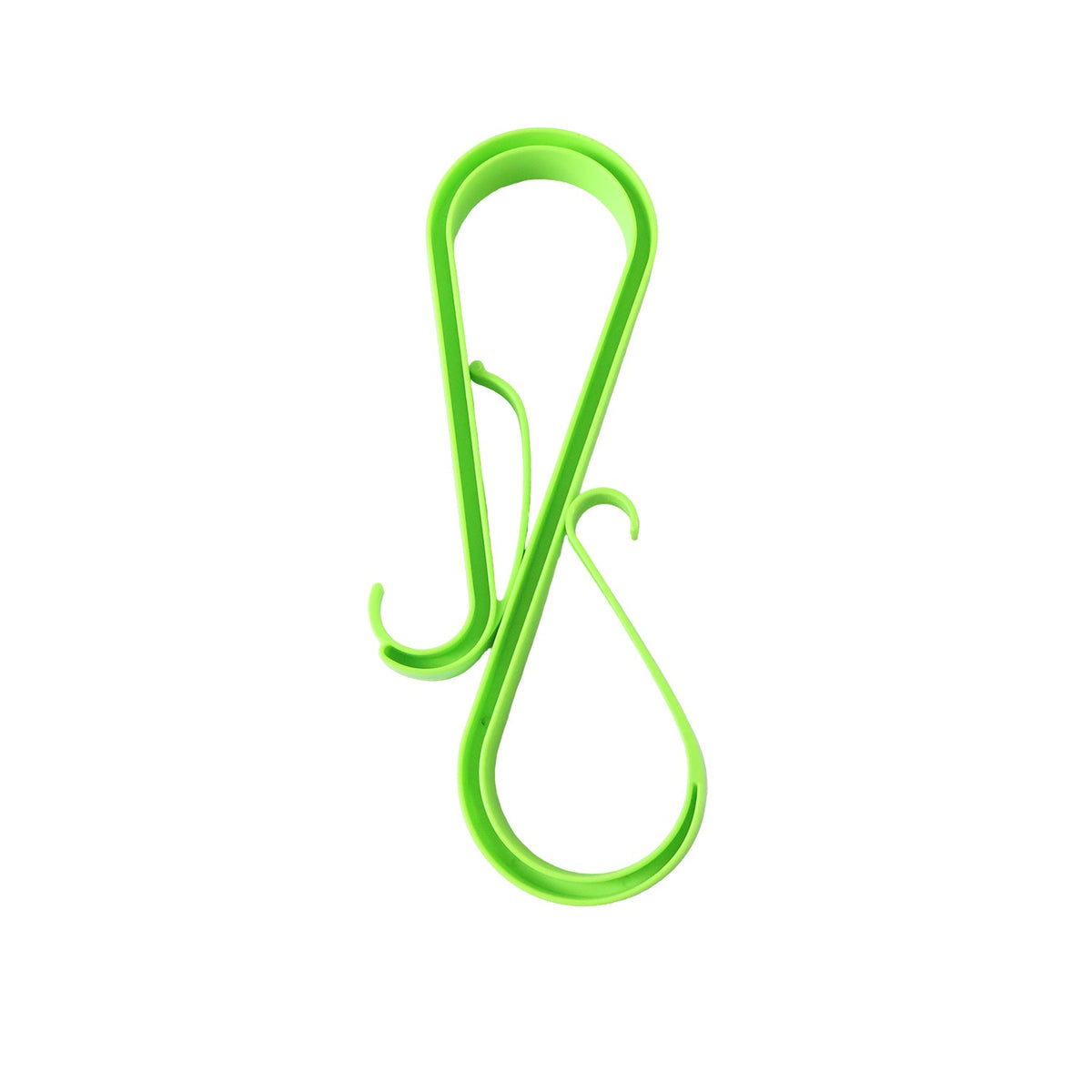 Plastic S shape multi hook on white background