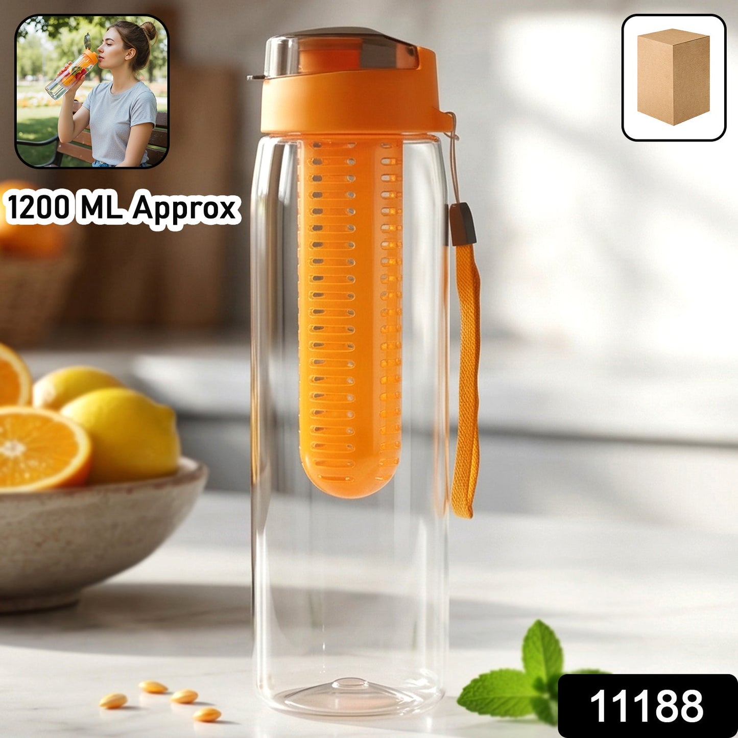 Premium Fruit Infuser Water Bottle 1200ML Approx
