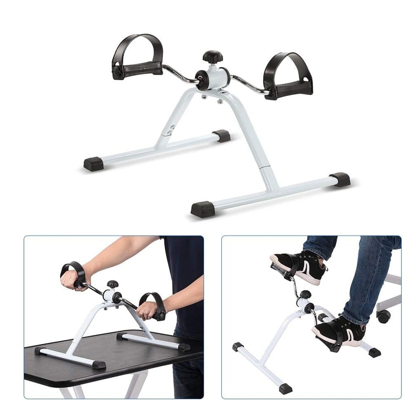 Pedal exerciser adjustable resistance