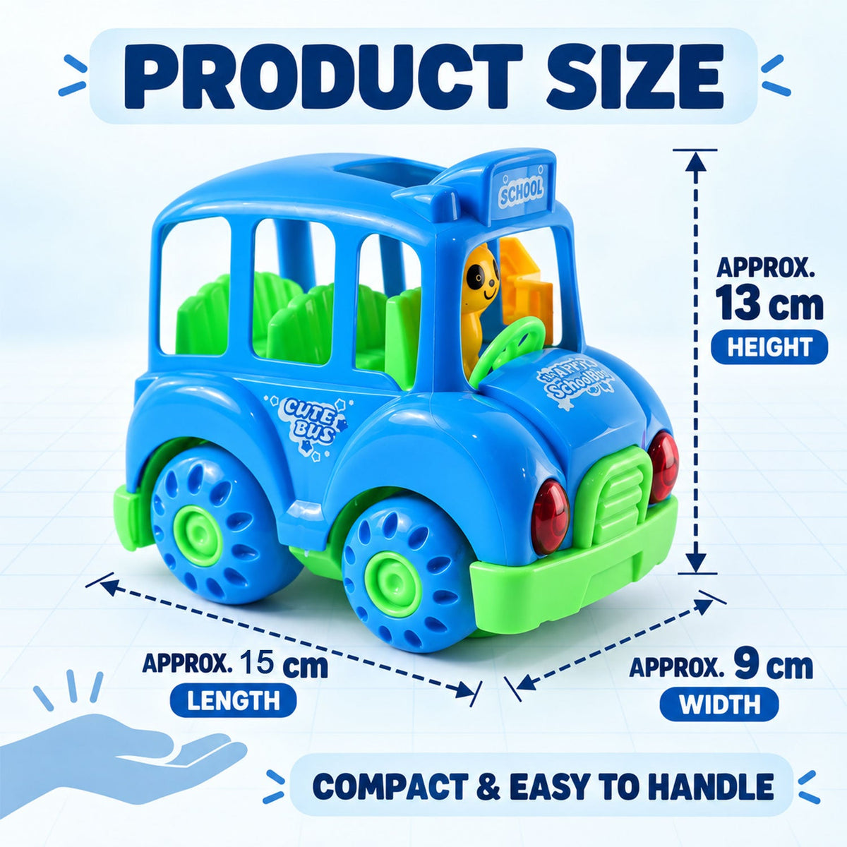 School bus toy size guide
