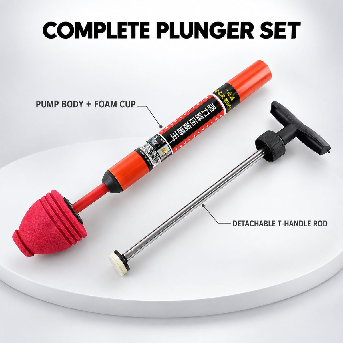 Toilet plunger bathroom use