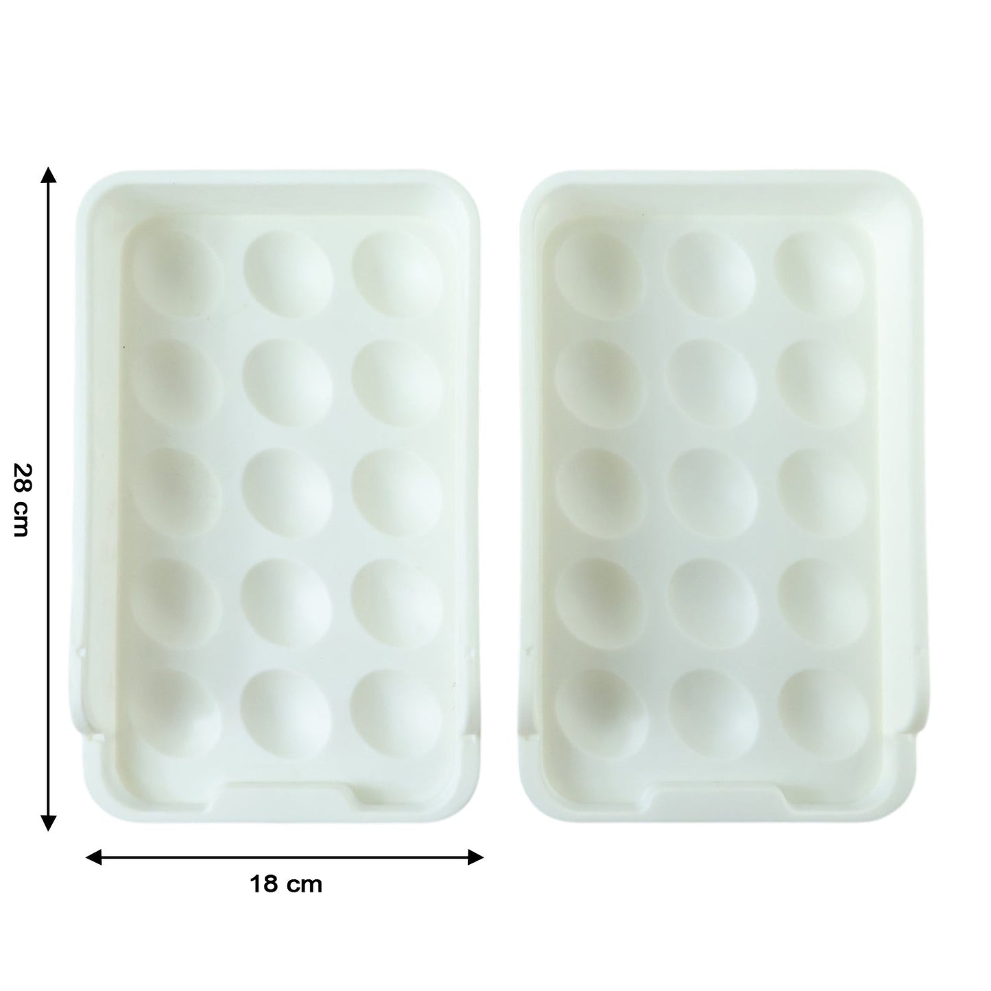 stackable egg storage tray for refrigerator