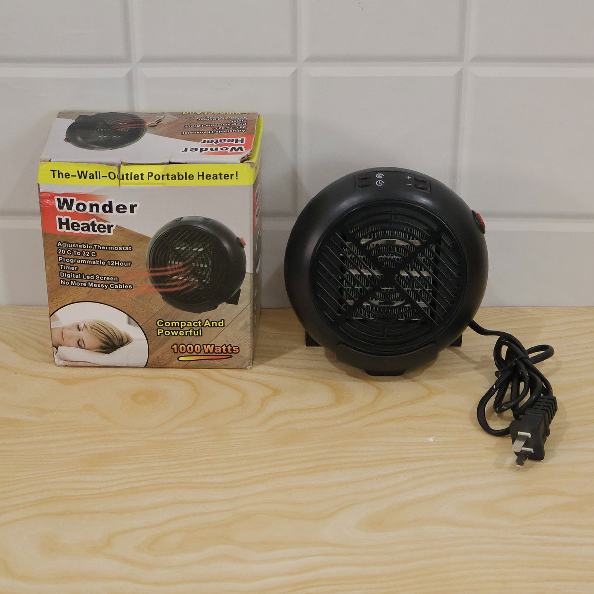 Compact room heater winter use