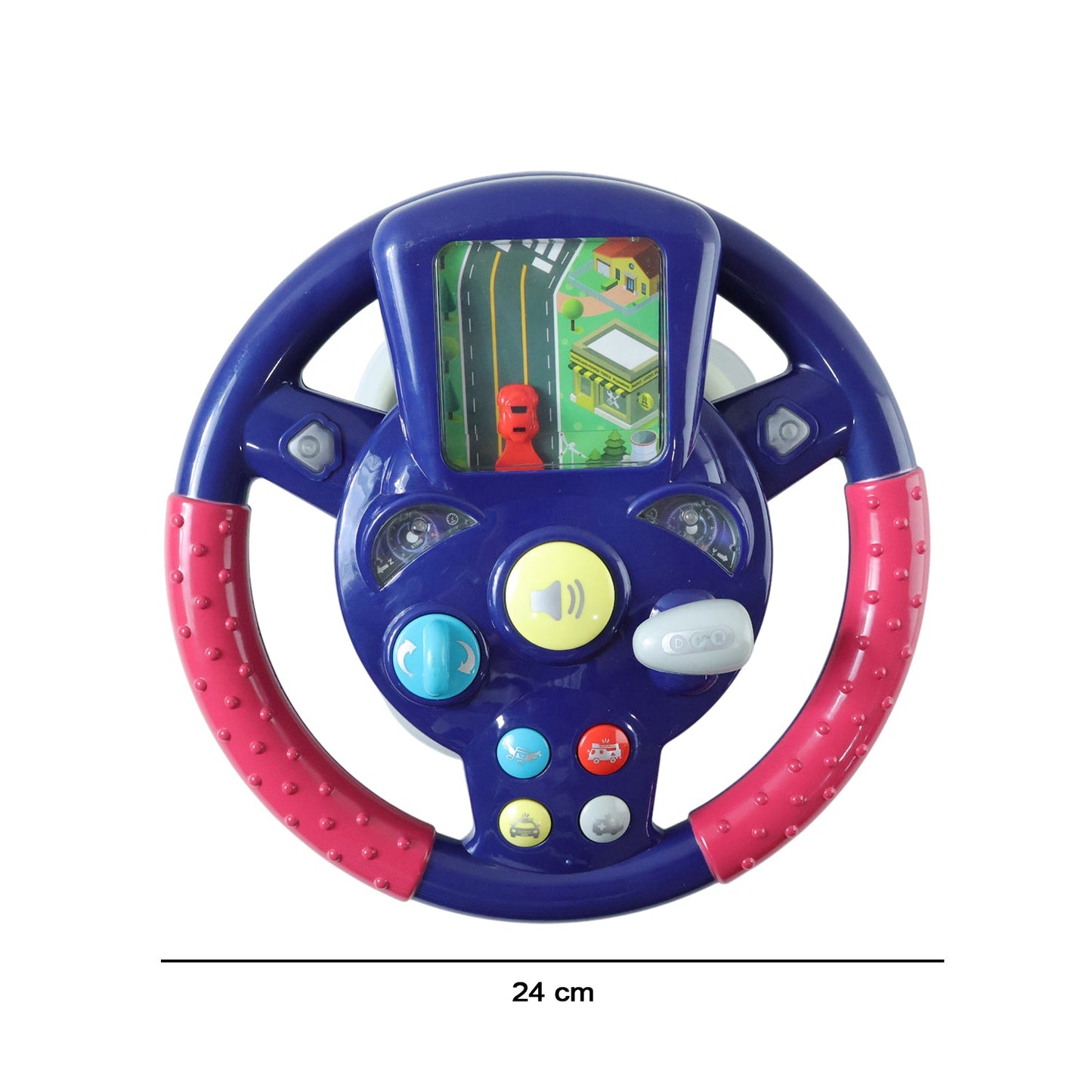 Musical Steering Wheel Driving Toy (1 Pc)
