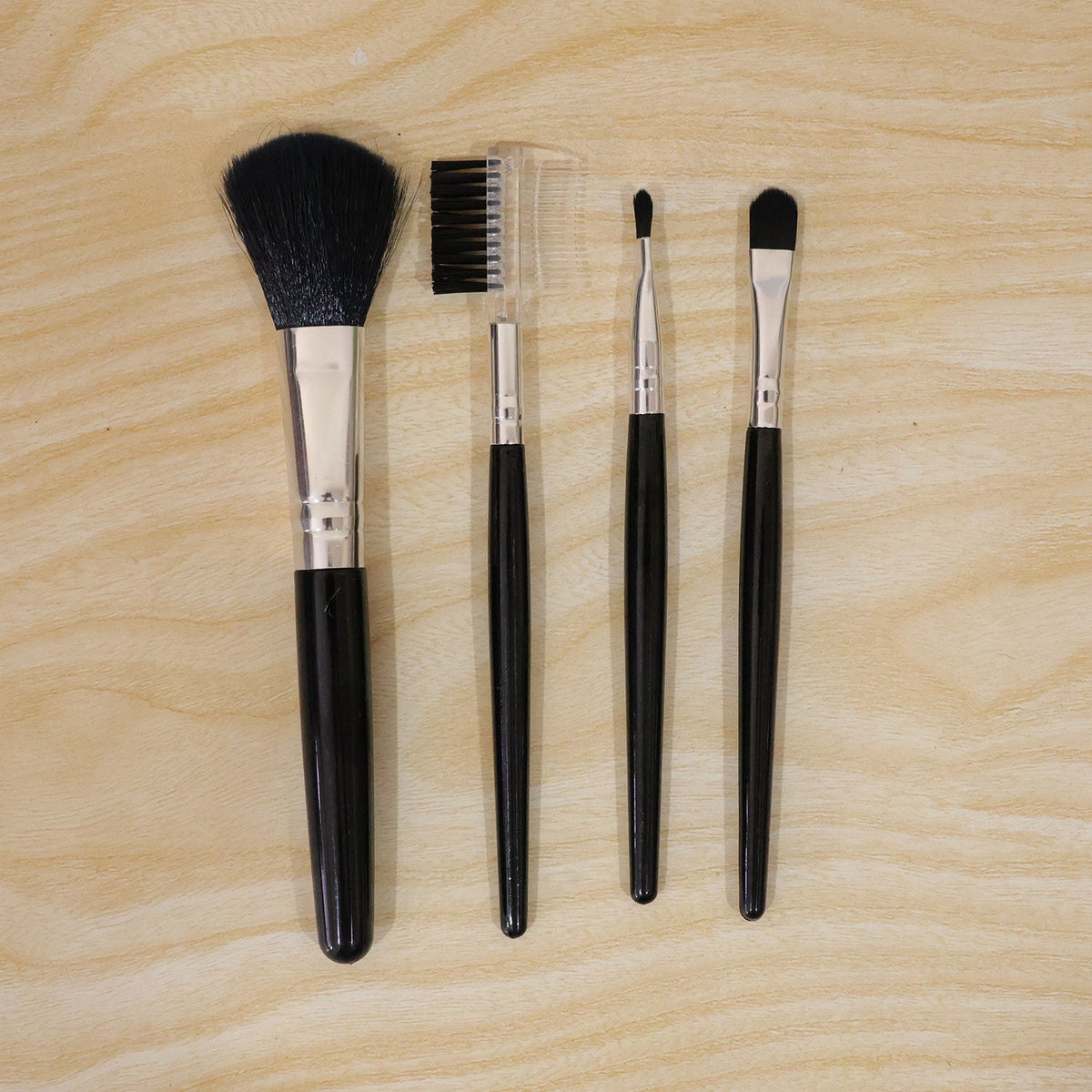 Mini Makeup Brush Set for Face Eye Brow and Lip Makeup with Compact Tools (5 Pc)