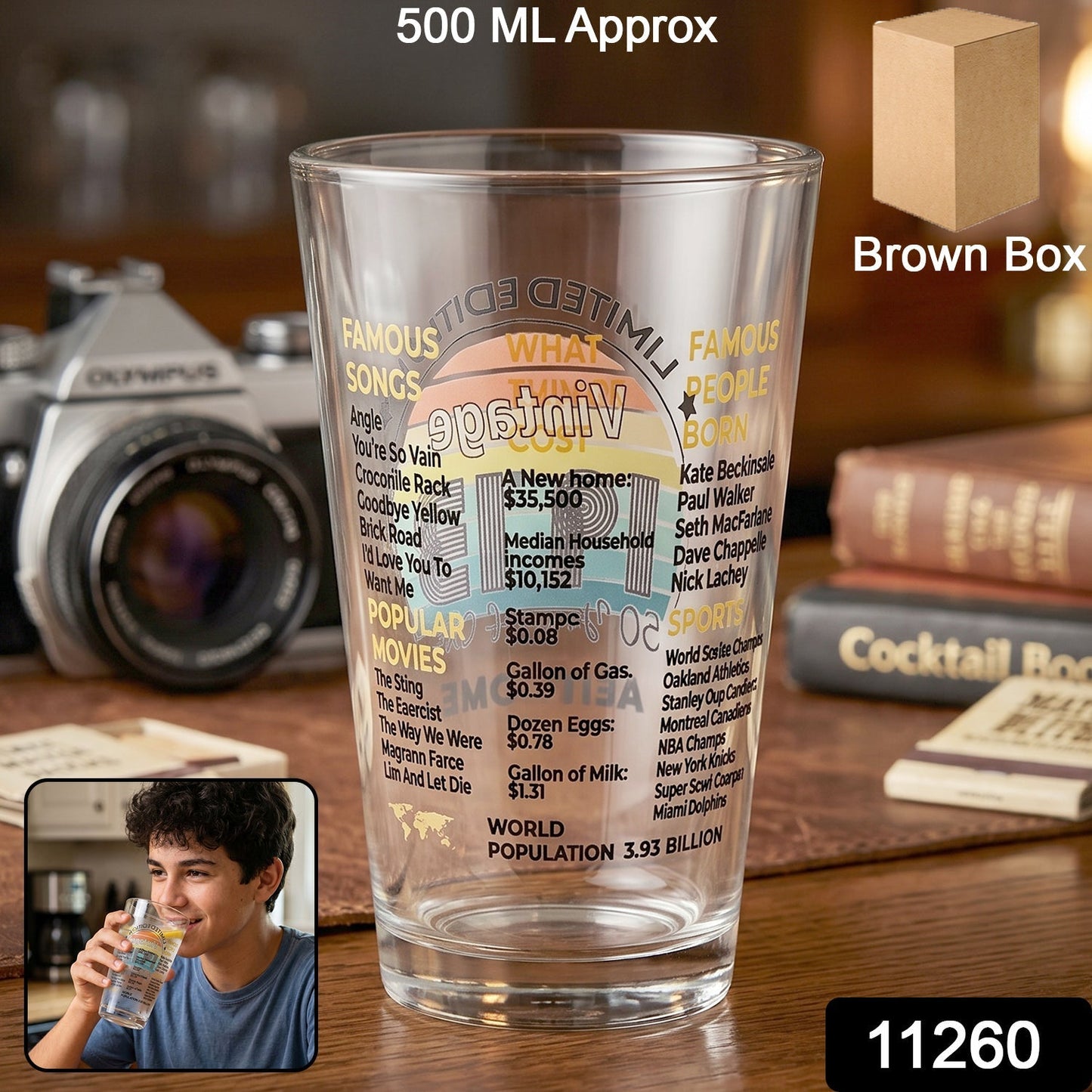 Drinking glass tumbler pack