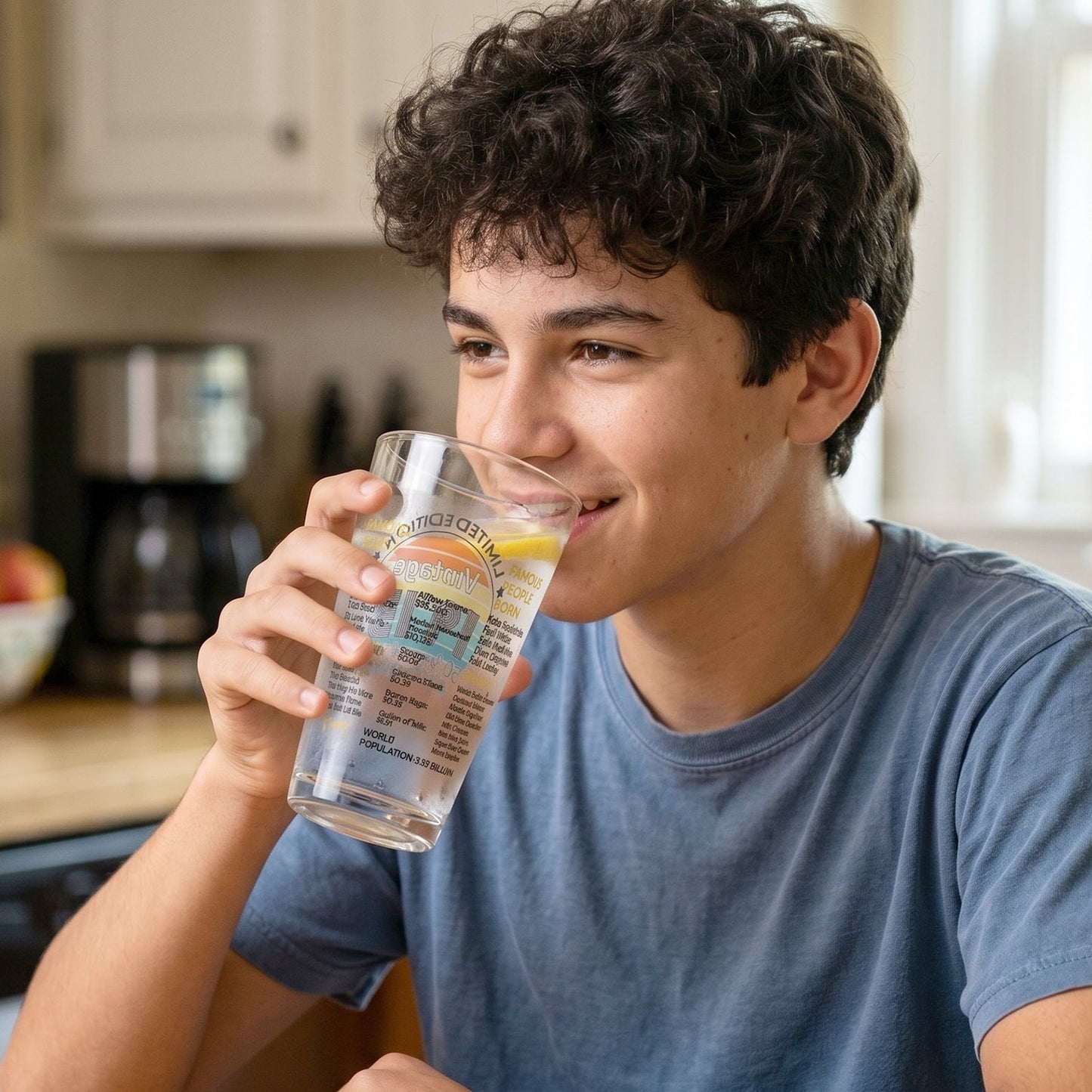 Glass tumbler beverages use