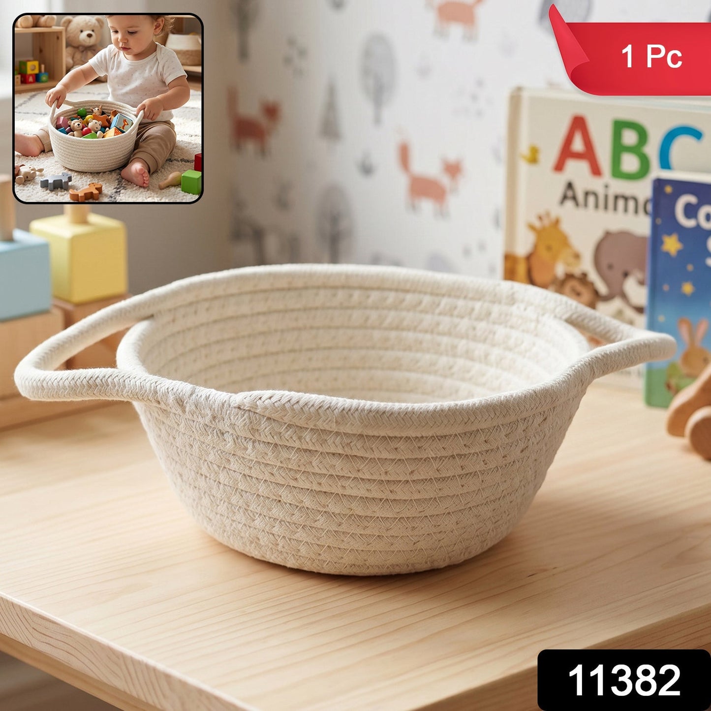 Woven storage basket pack