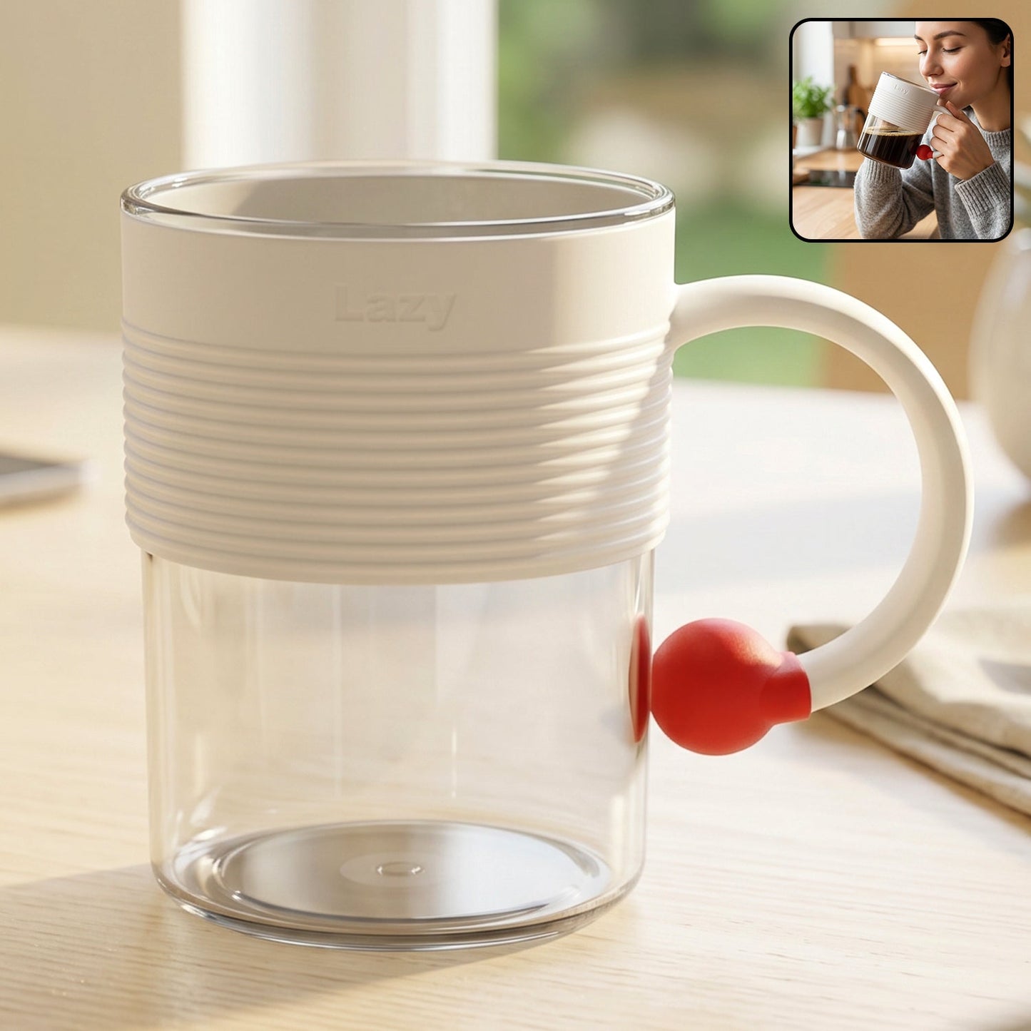 Plastic mug ring handle home office