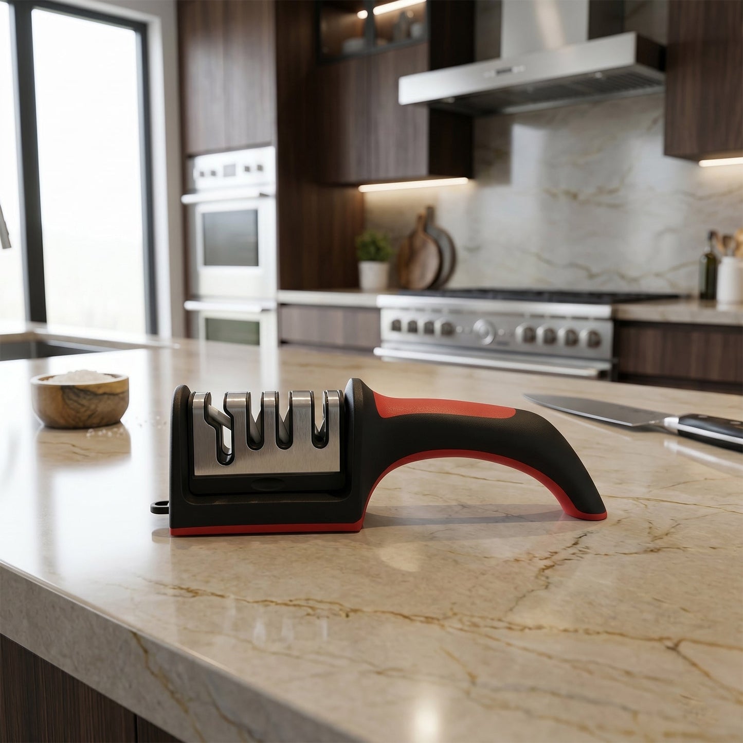 Kitchen knife sharpening tool