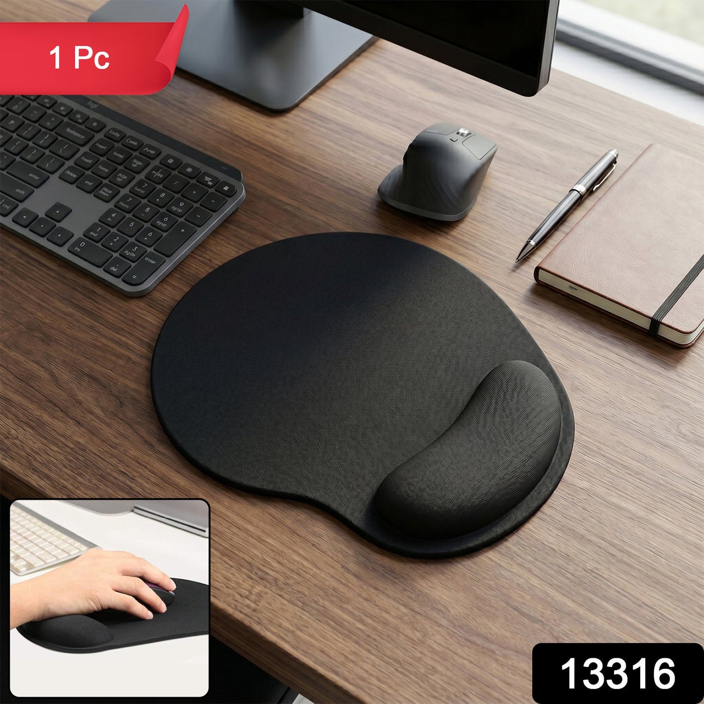 Packaging for ergonomic gaming mouse pad