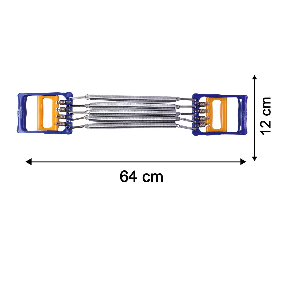Size and dimension of adjustable resistance chest exerciser in compact design