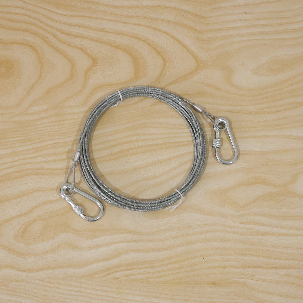 Steel wire rope with hooks live product photo