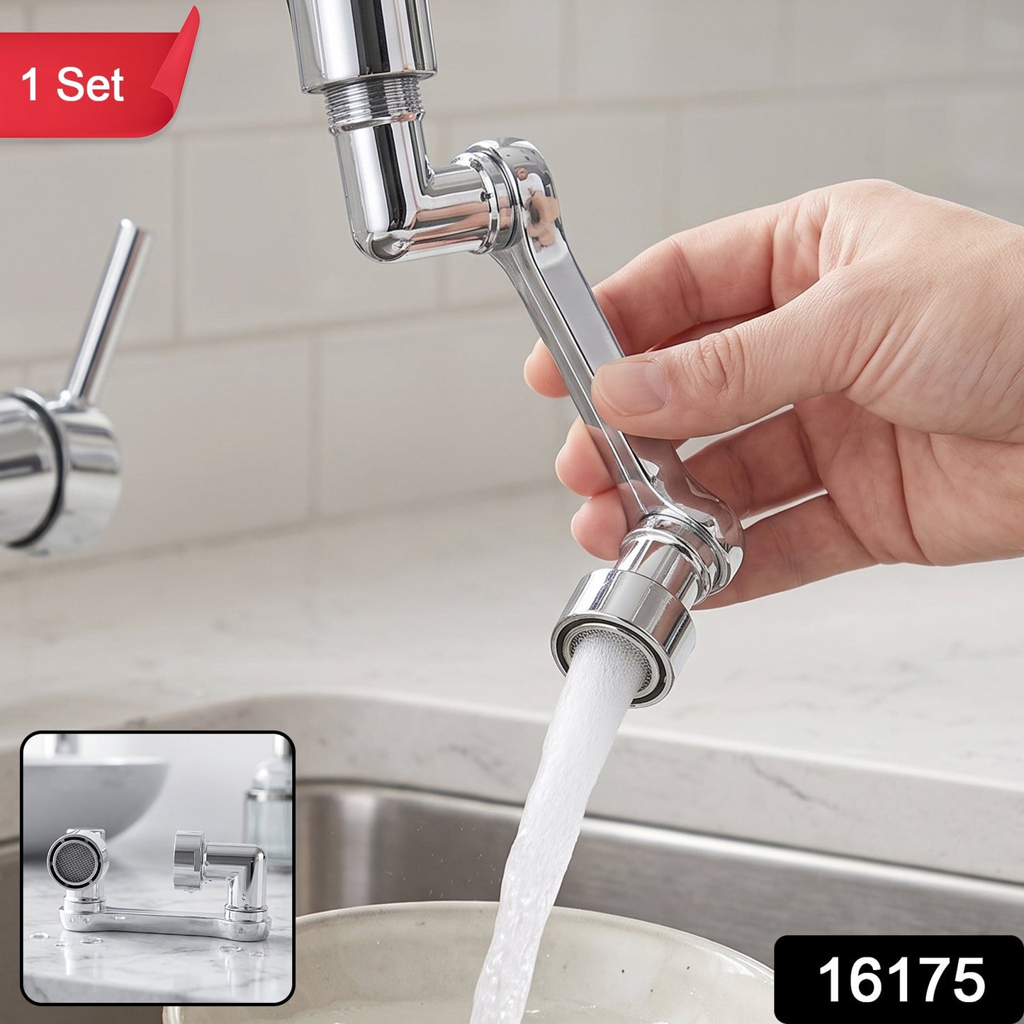 Tap extender set with adjustable gooseneck, 1 set