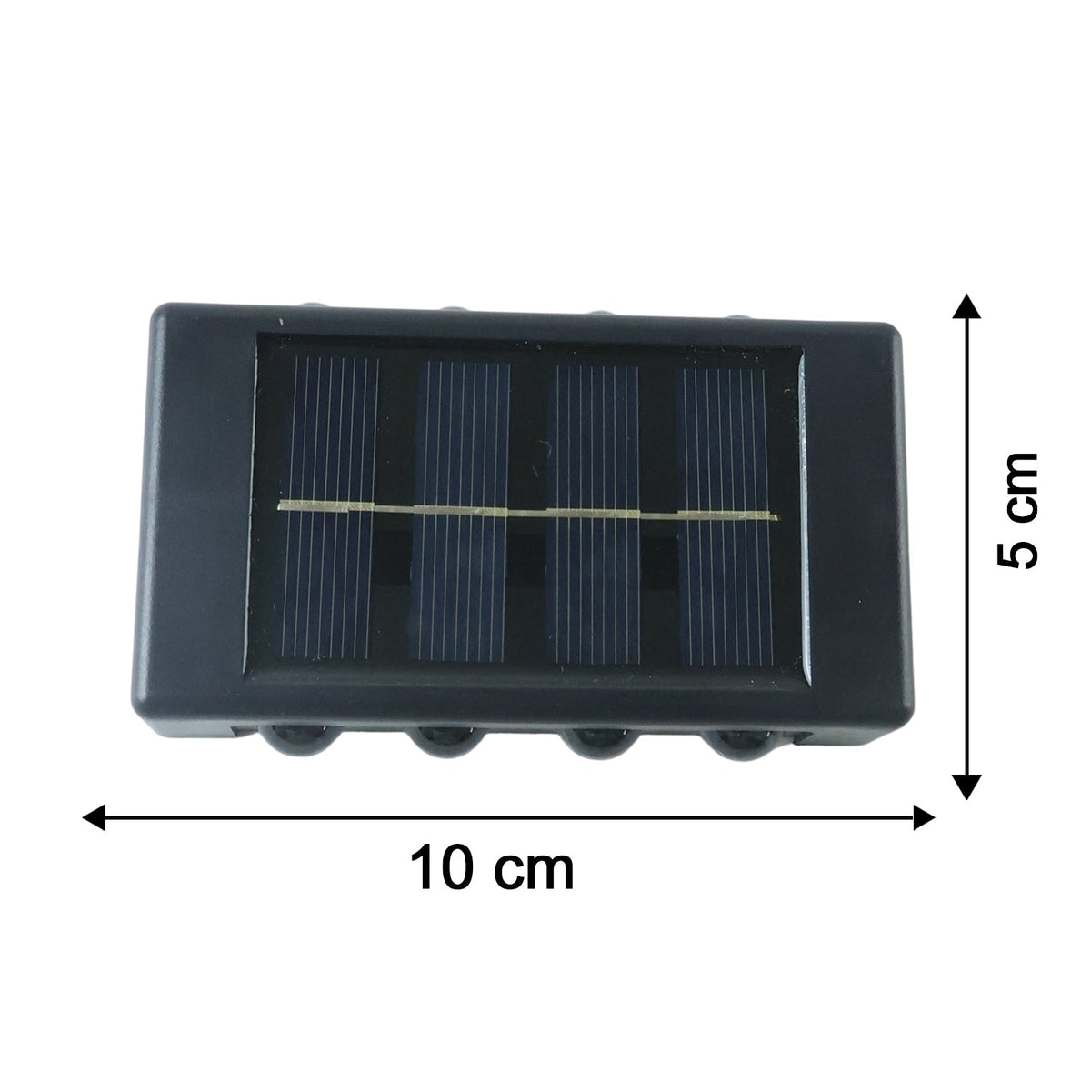 Solar wall fence light size guide