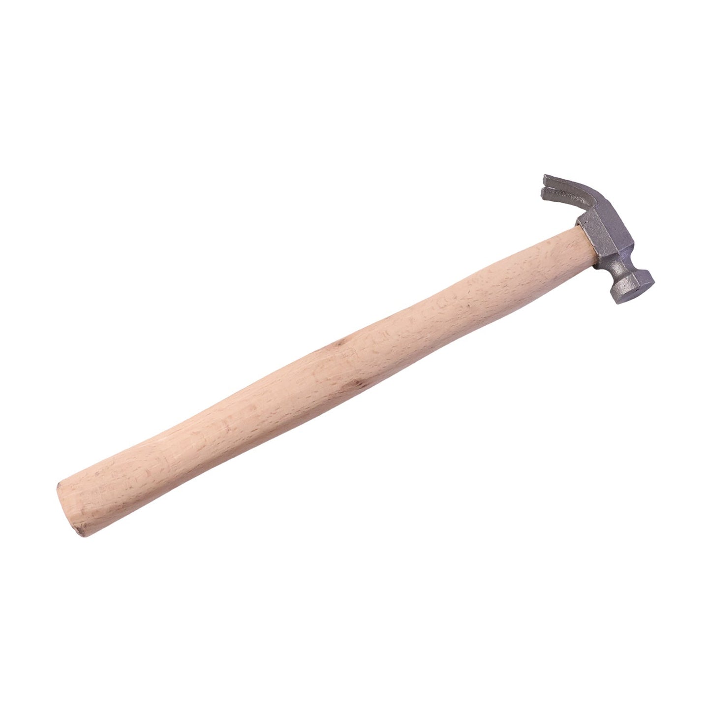 Wooden hammer steel head