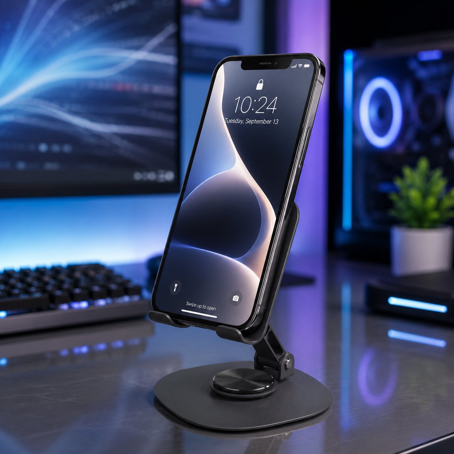 Foldable Metal Mobile Stand (1 Pc)