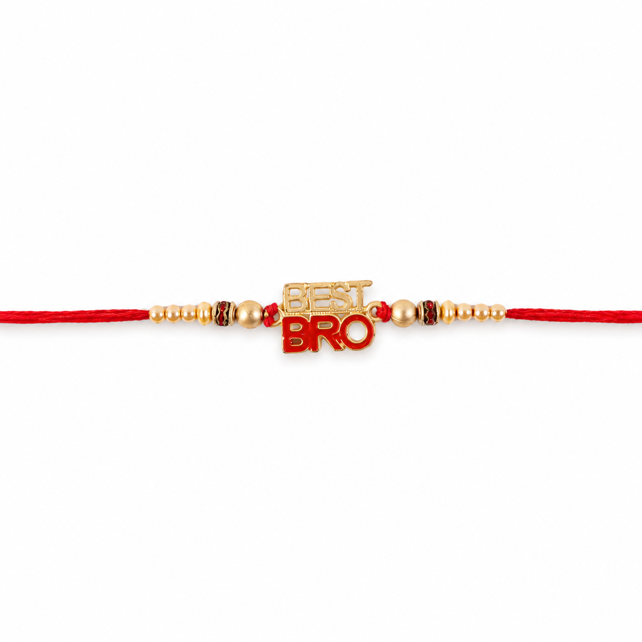 Festive rakhi with decorative beads, suitable for Raksha Bandhan celebrations