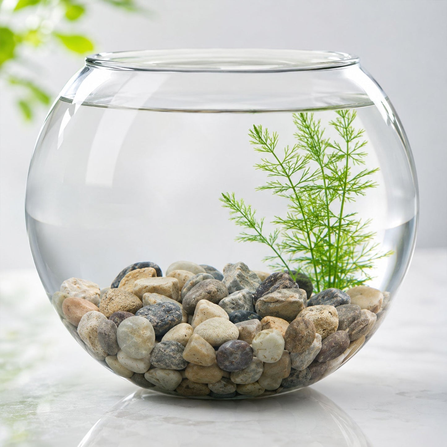 River pebbles garden decor