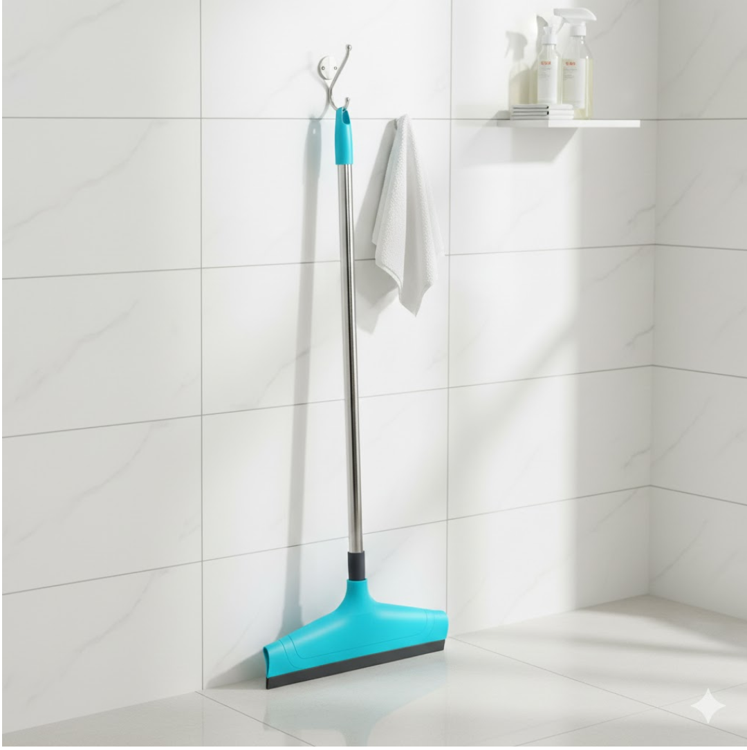 Telescopic Home / Bathroom Wiper 12 Inch (30 cm), Plastic Floor Wiper