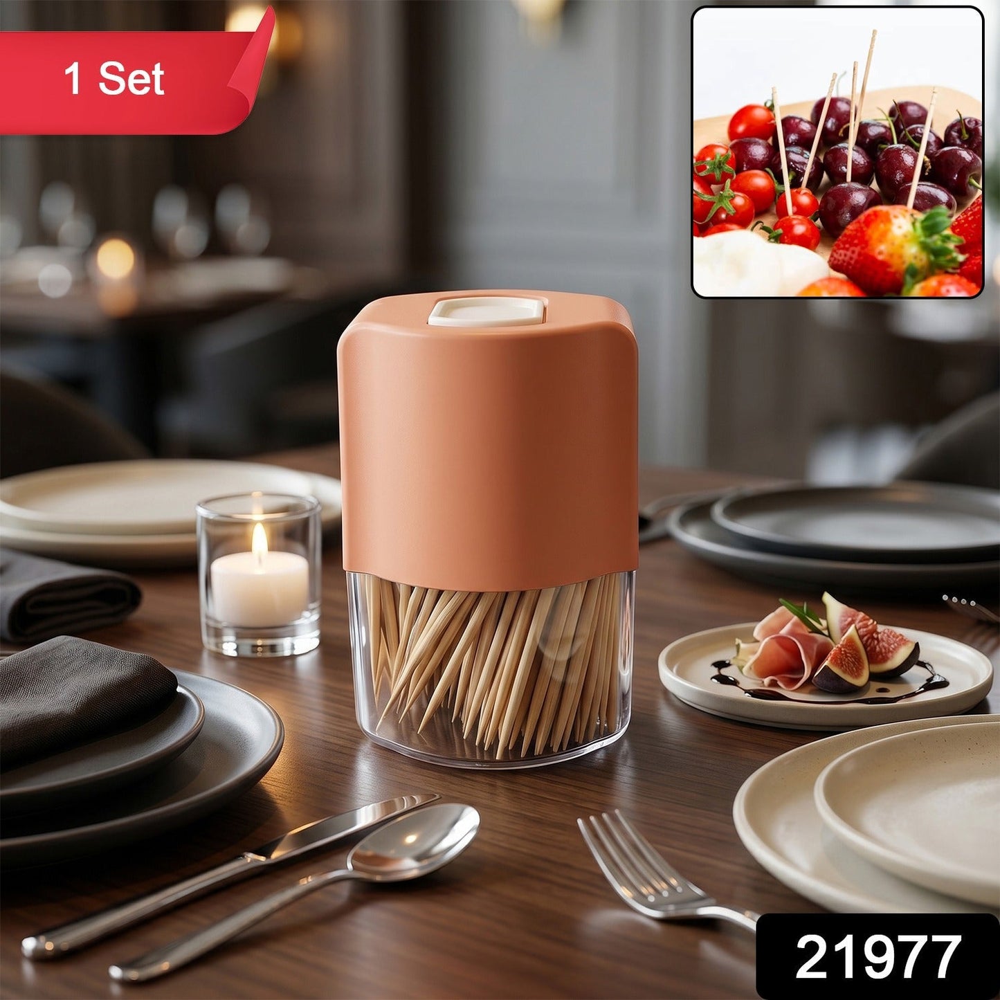 Toothpick holder dispenser pack