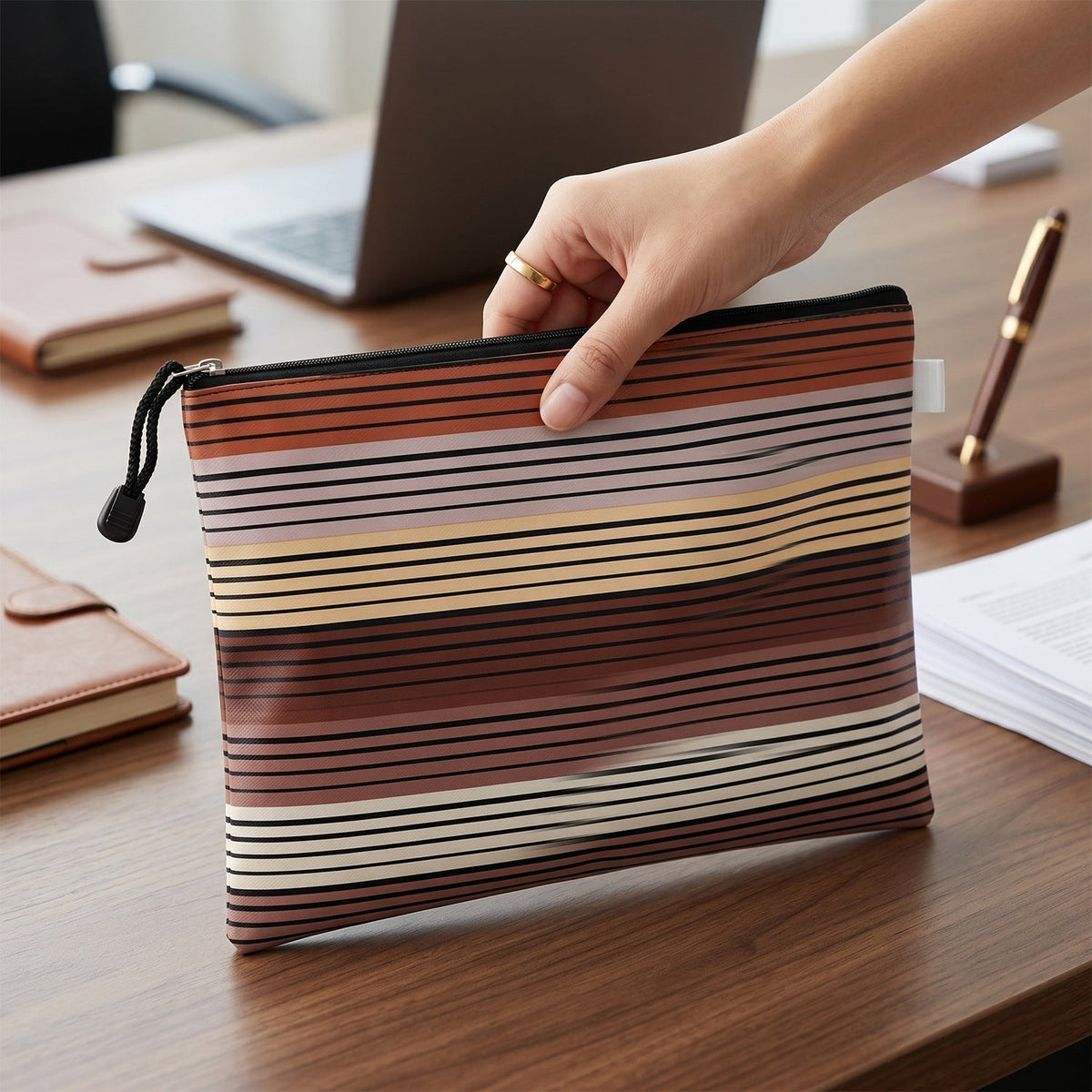 Document pouch feature view