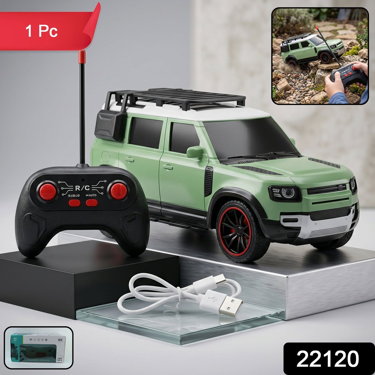 RC racing car toy pack