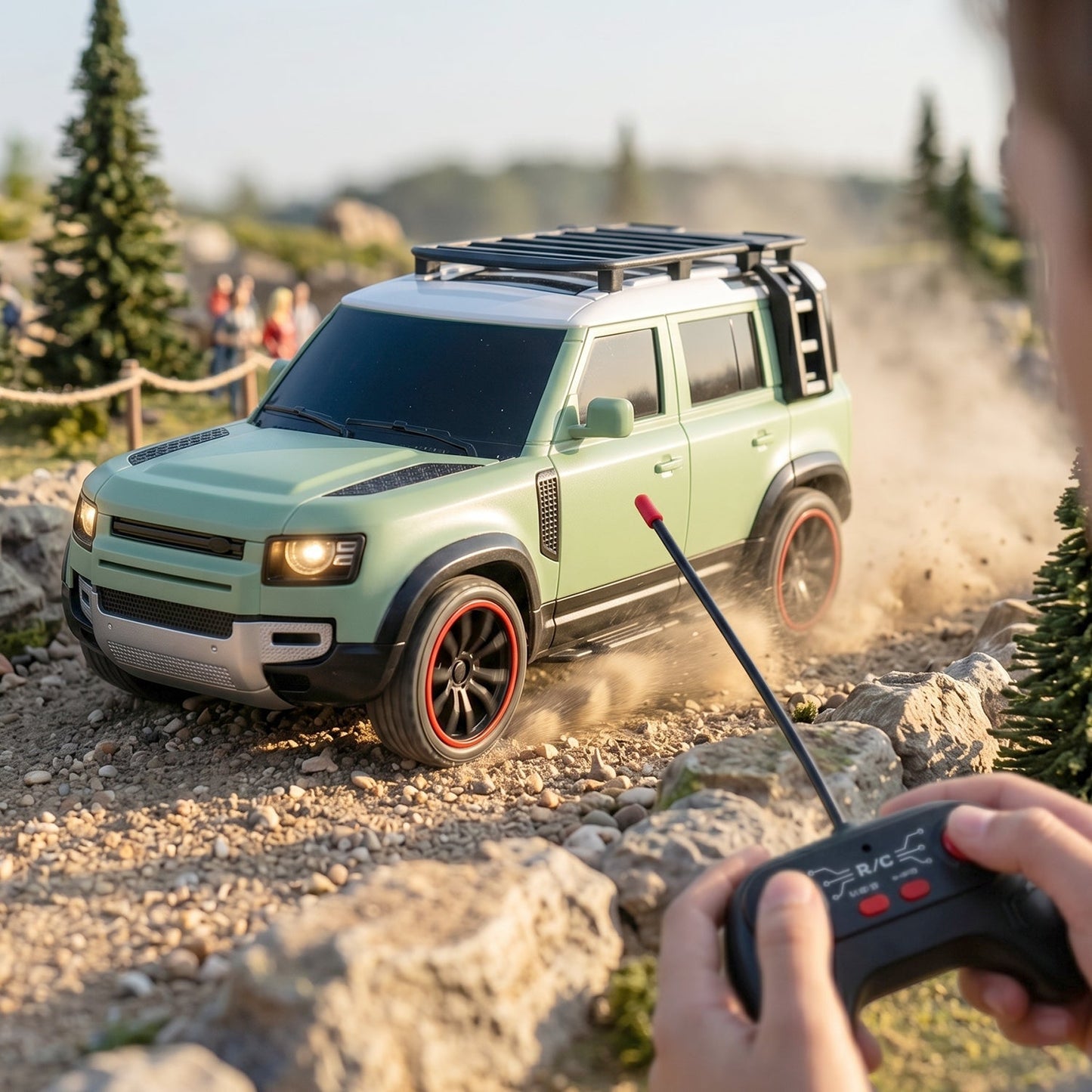 RC stunt car outdoor play